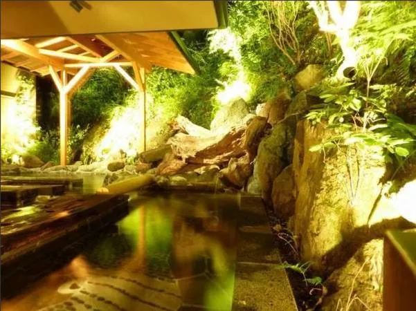 Hot Spring Bath in Kameya Ean