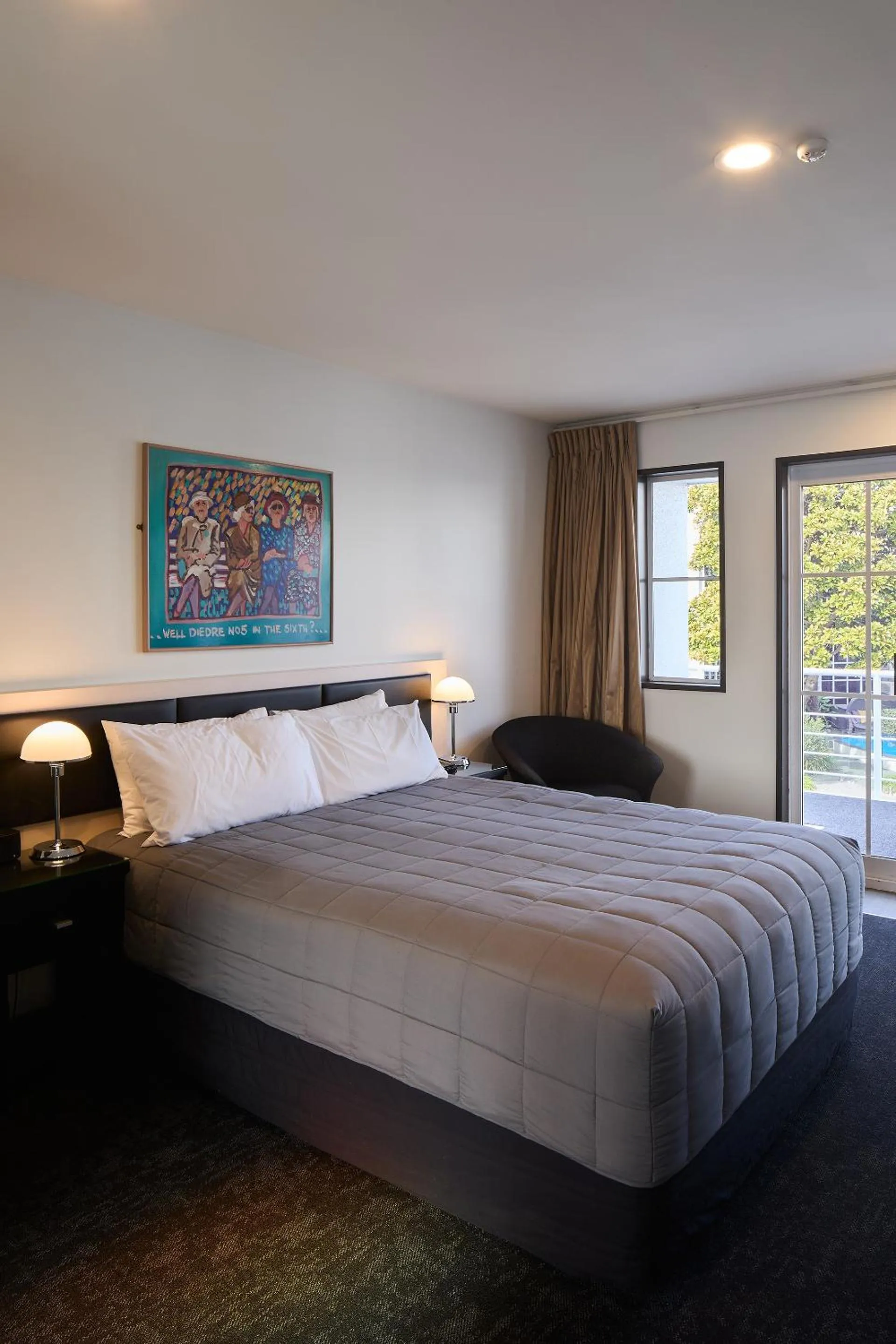 Bed in Pavilions Hotel