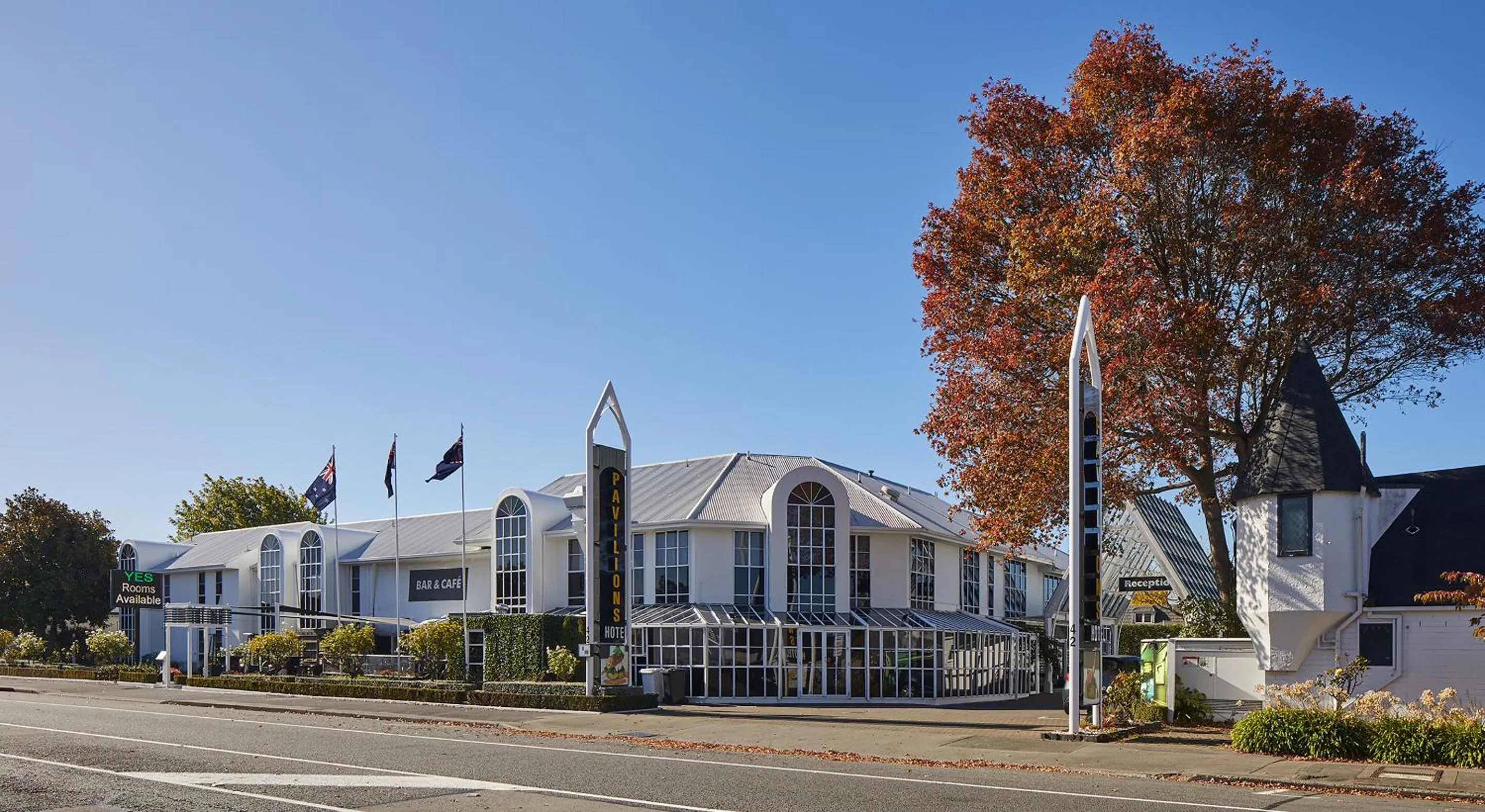 Property building in Pavilions Hotel
