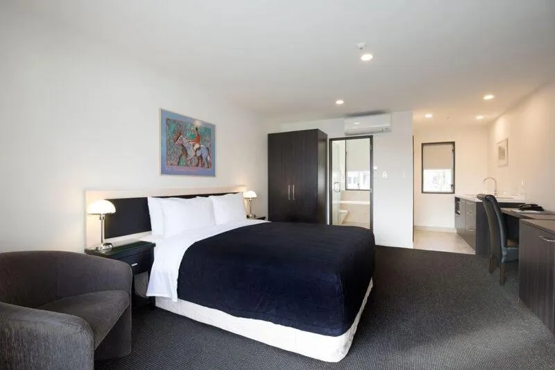 Bed in Pavilions Hotel