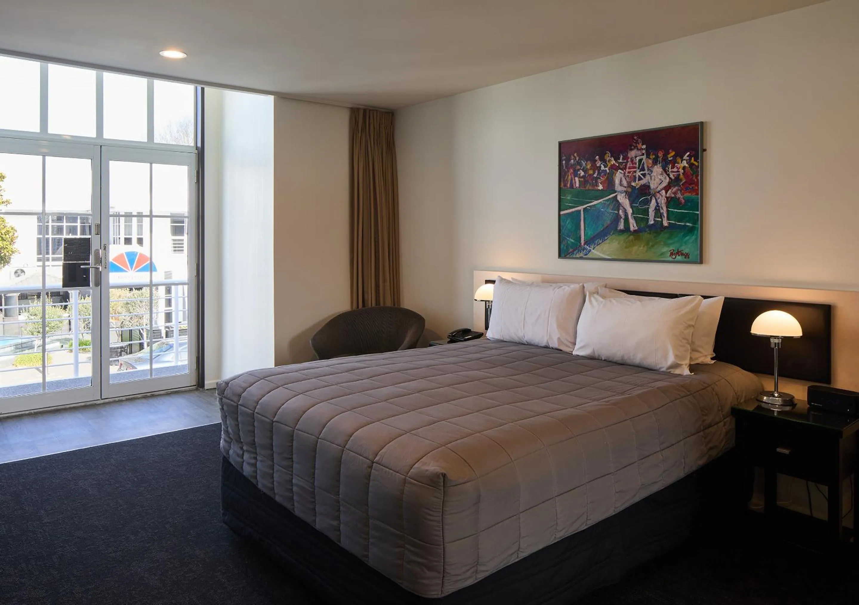 Bed in Pavilions Hotel