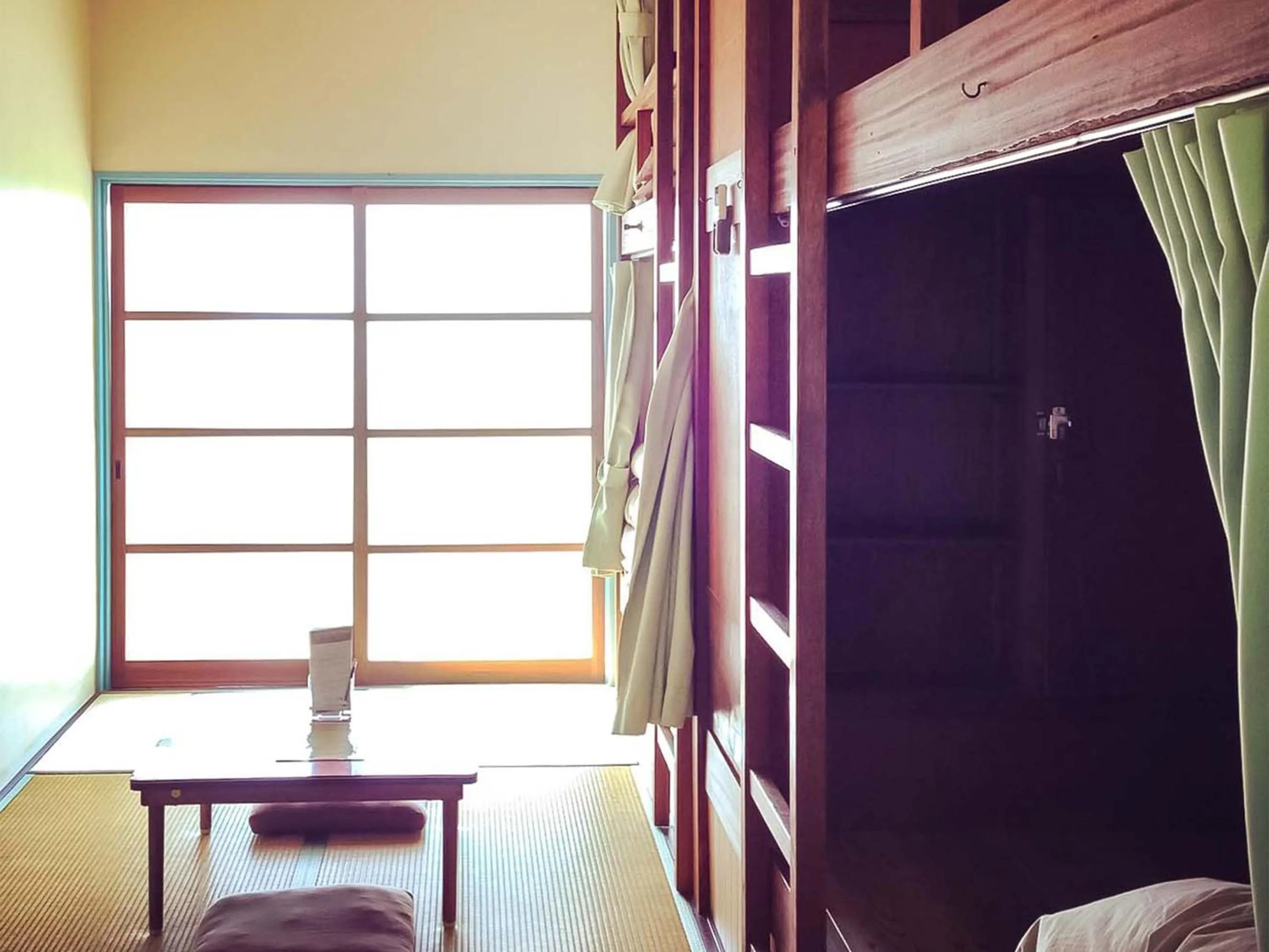 Photo of the whole room, Bed in Amanohashidate Youth Hostel