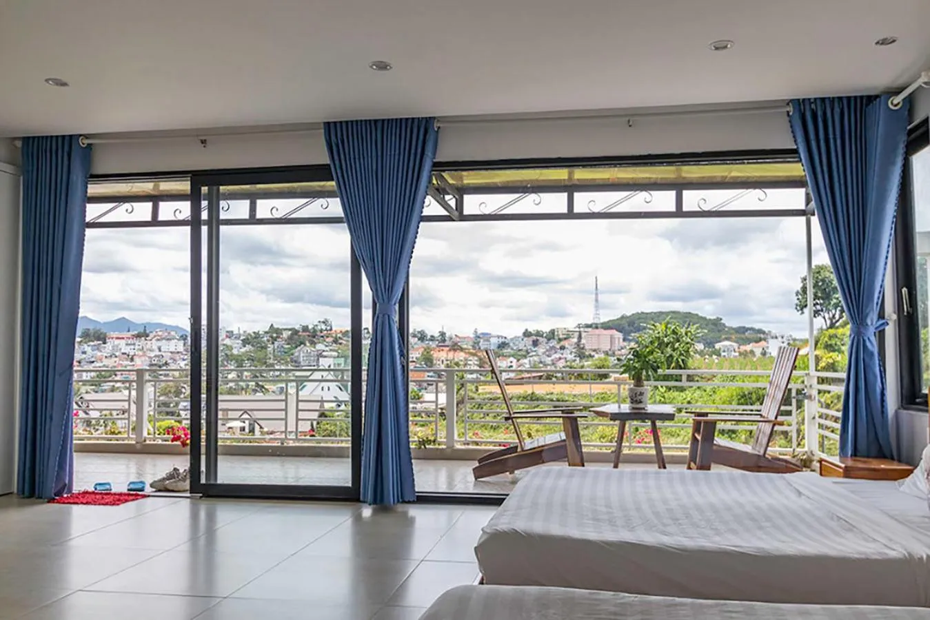 Balcony/Terrace, Bed in An Garden Dalat