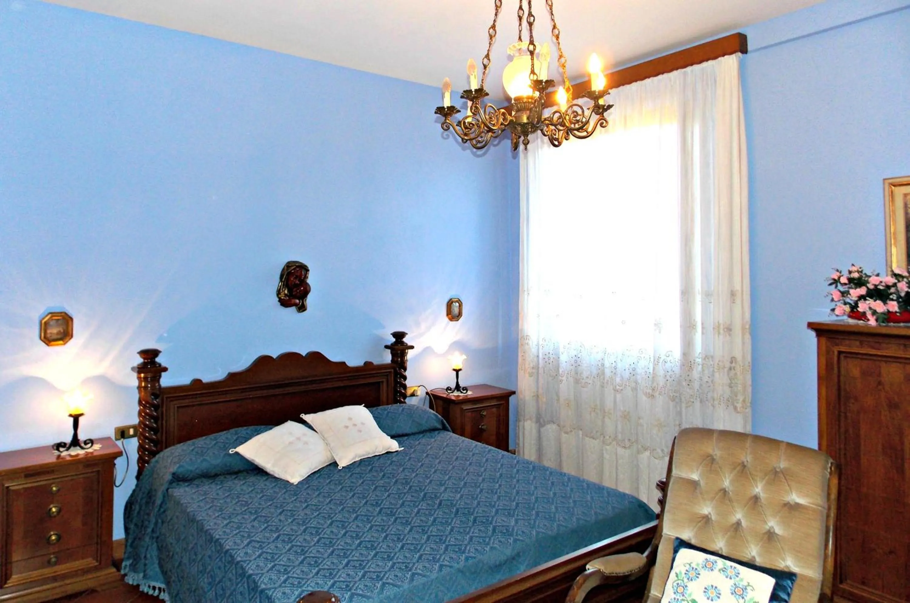 Bedroom, Bed in Villa Cristina