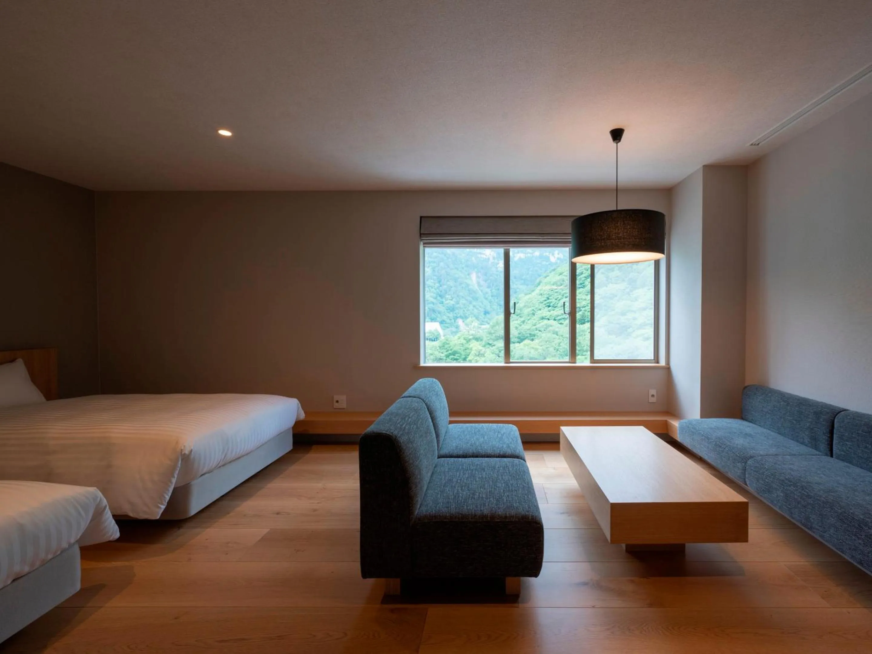 Photo of the whole room, Bed in Sounkaku