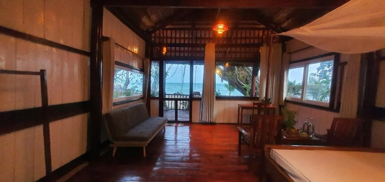 Bed in Bamboo Cottages