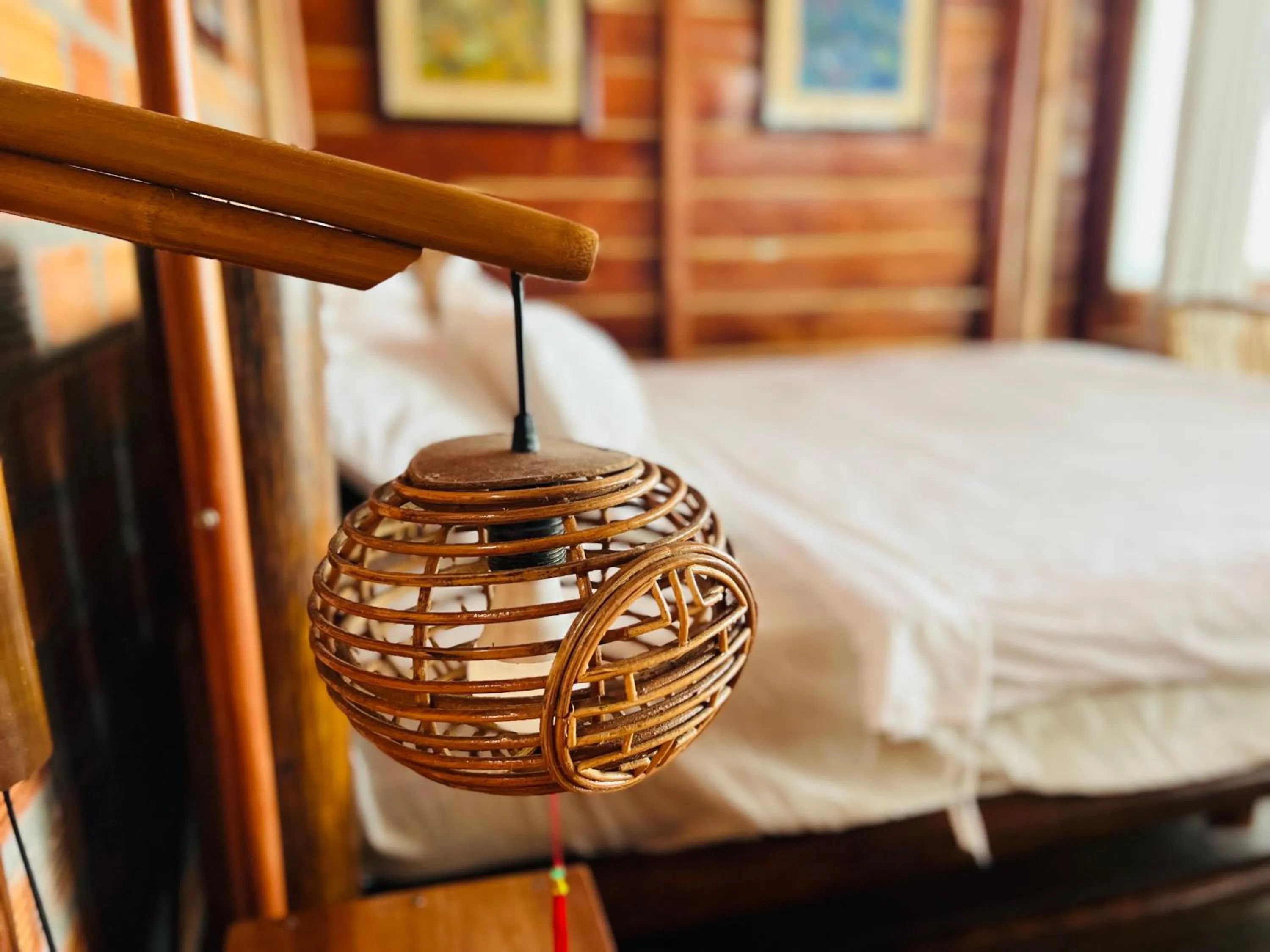 Bed in Bamboo Cottages