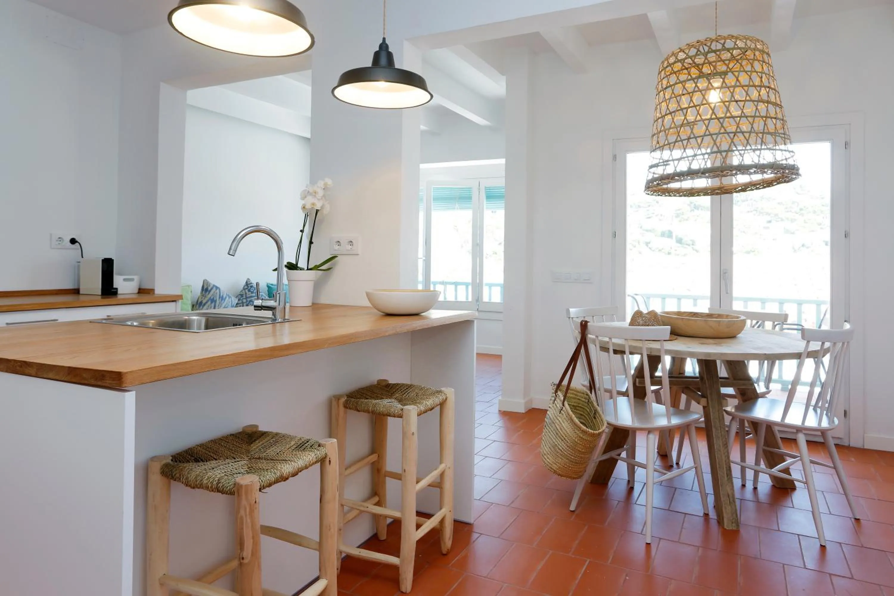 Living room in Hostal Ses Negres