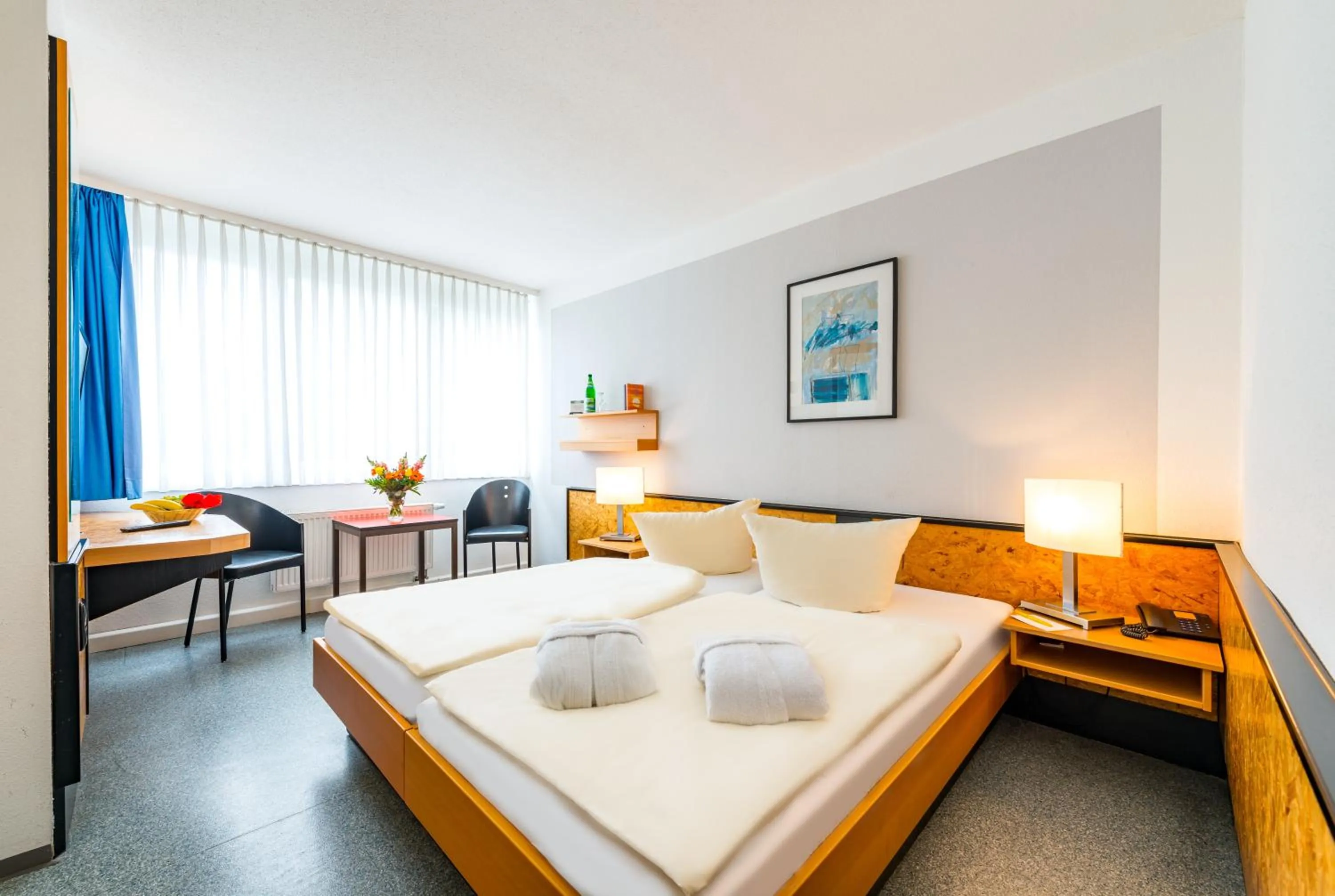 Bedroom, Bed in Hotel an der Therme Bad Sulza