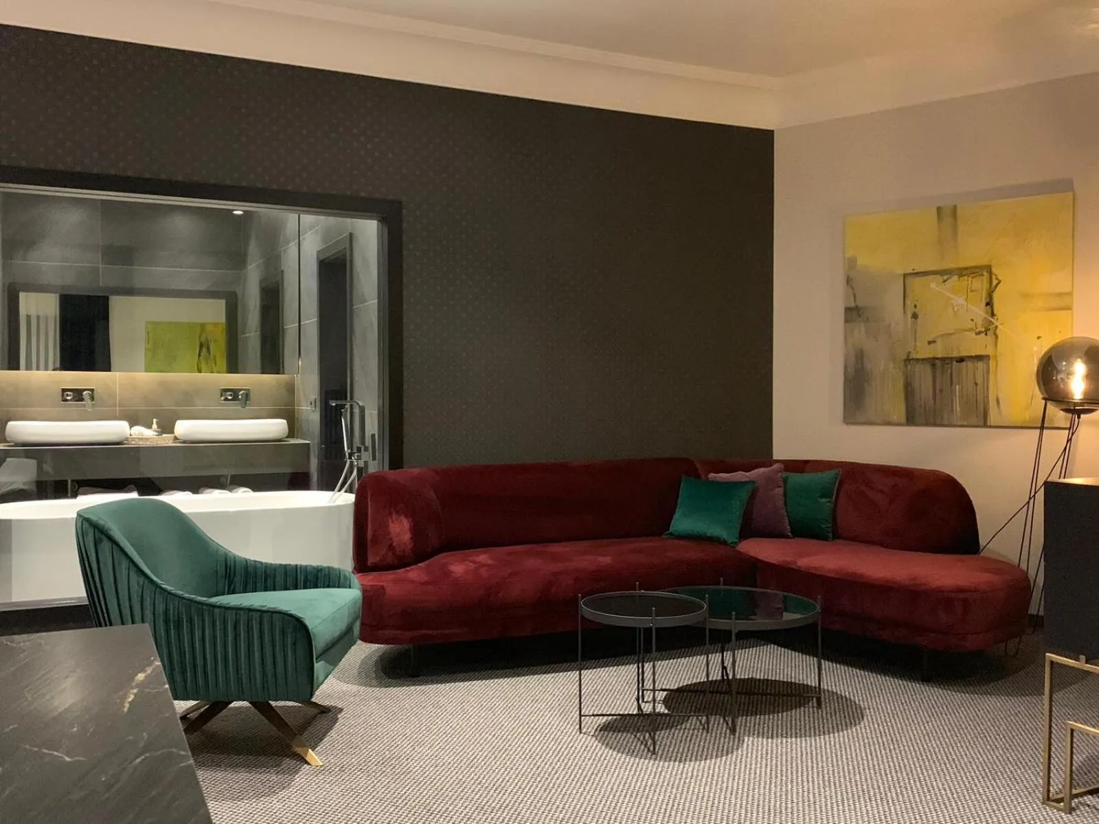 Seating area in Hotel Rubis