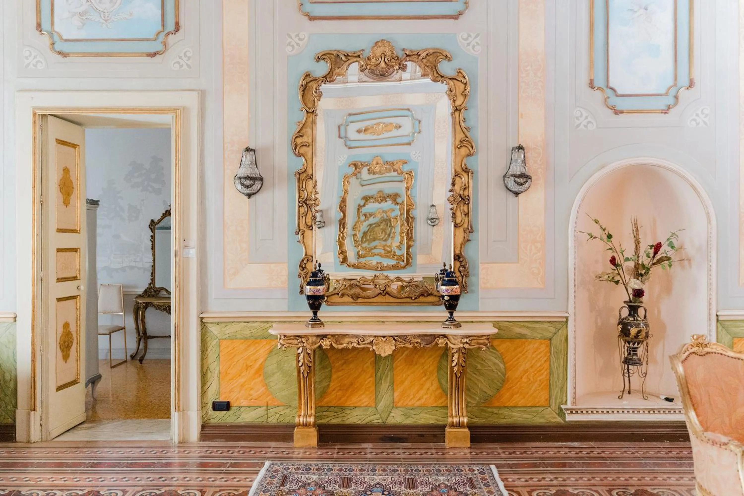 Living room in Palazzo De Castro