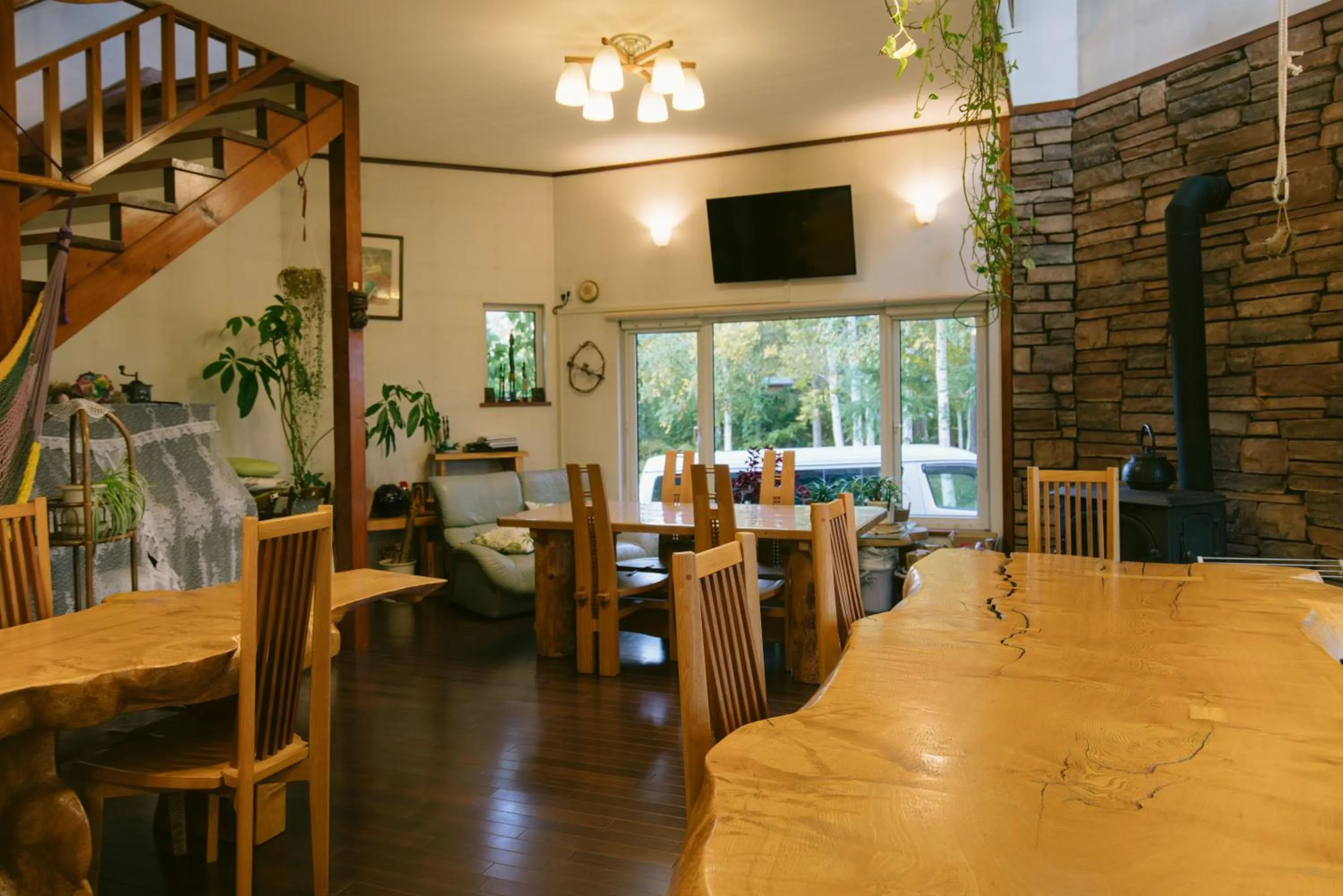 Dining area in Pension Ashitaya