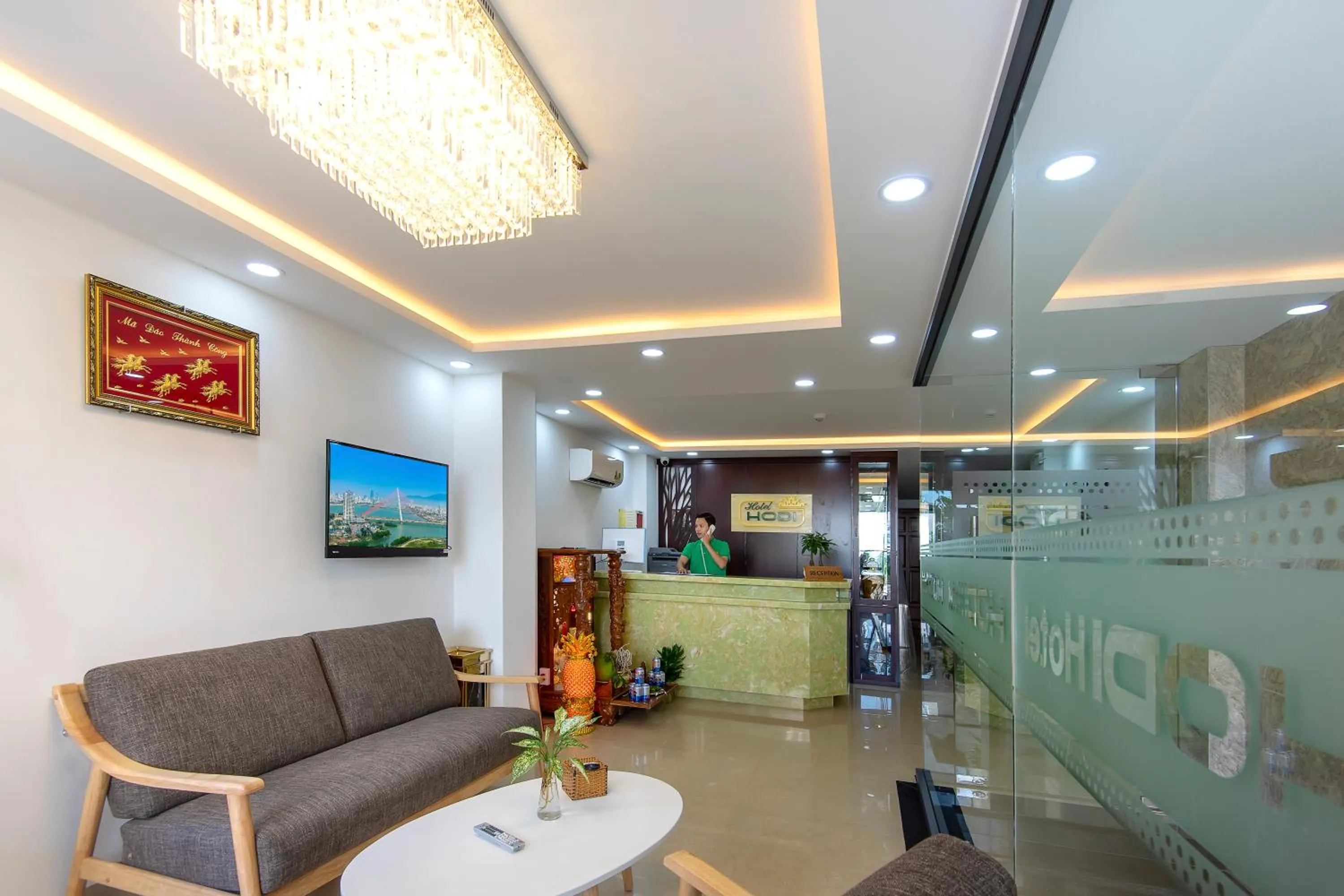 Lobby or reception in HODI Hotel