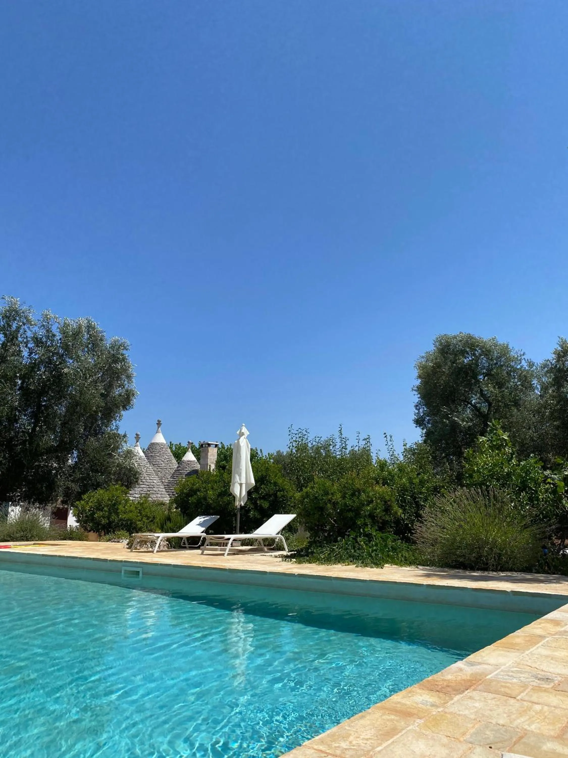 Pool view in Trullo Santangelo