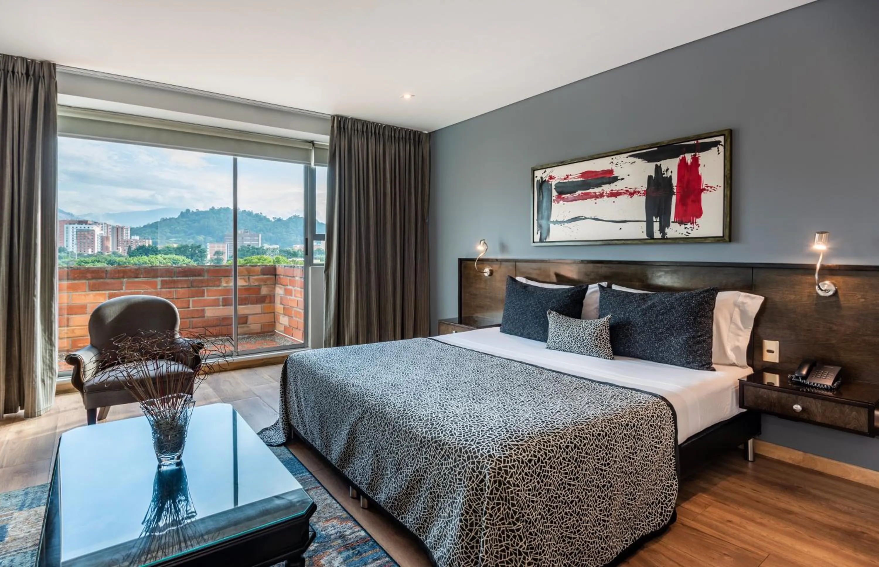 Photo of the whole room, Bed in Hotel Egina Medellin