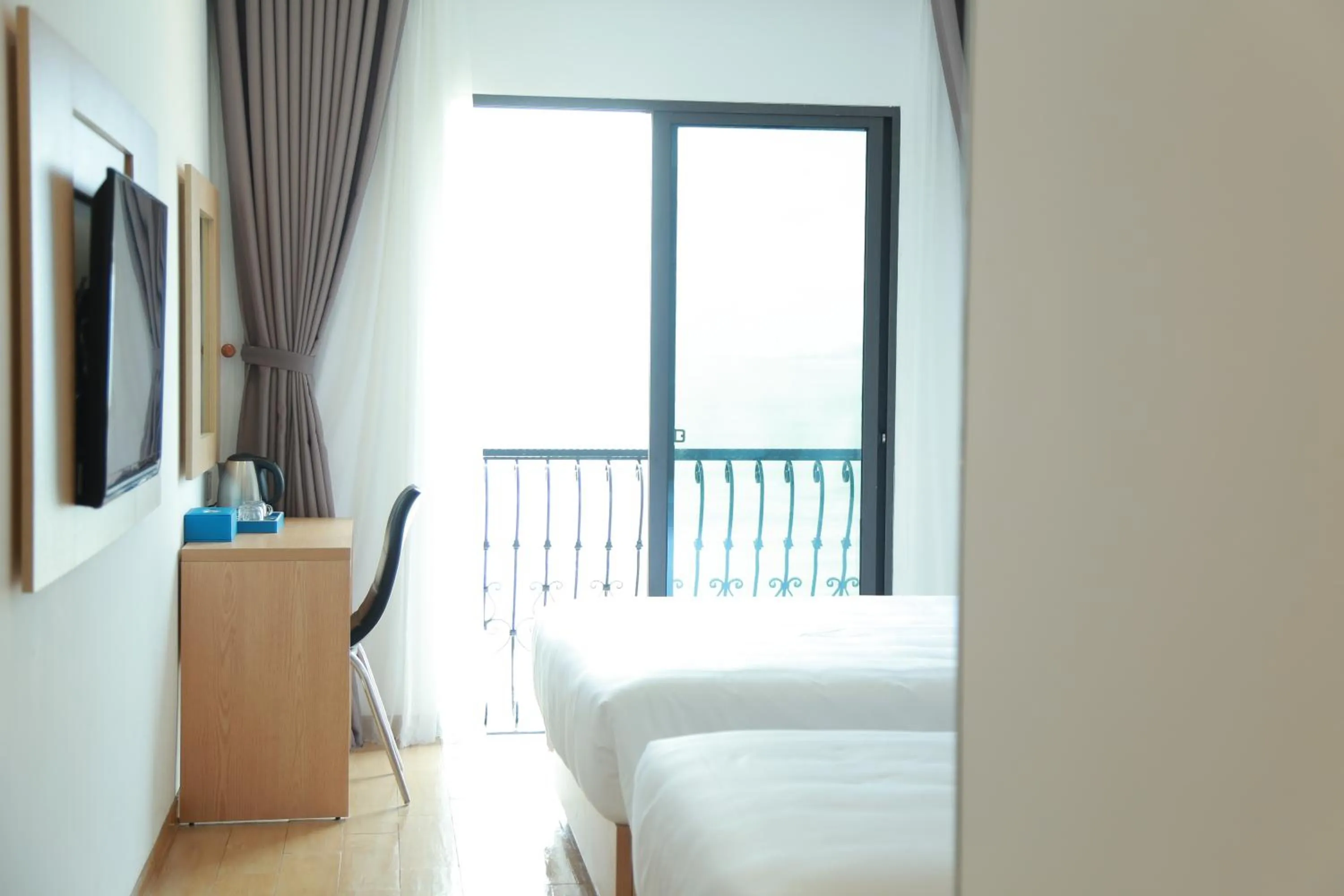 Bed in Gold Boutique Hotel Danang