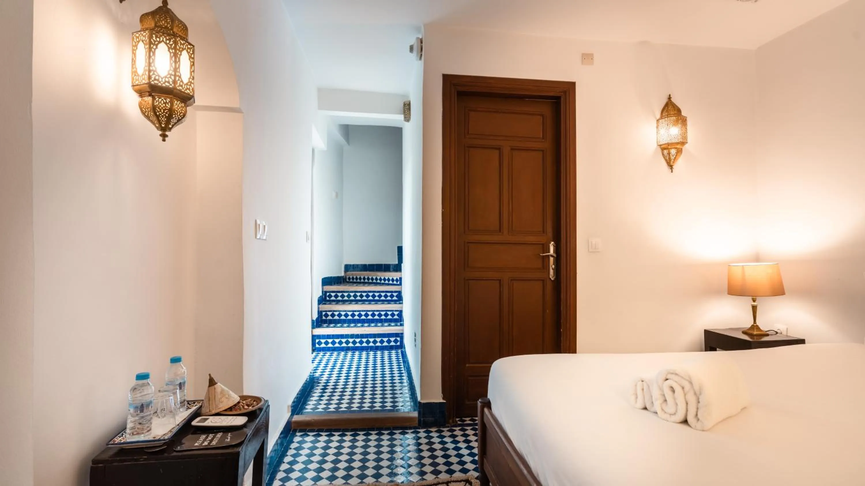 Bed in Riad Alassala Fes