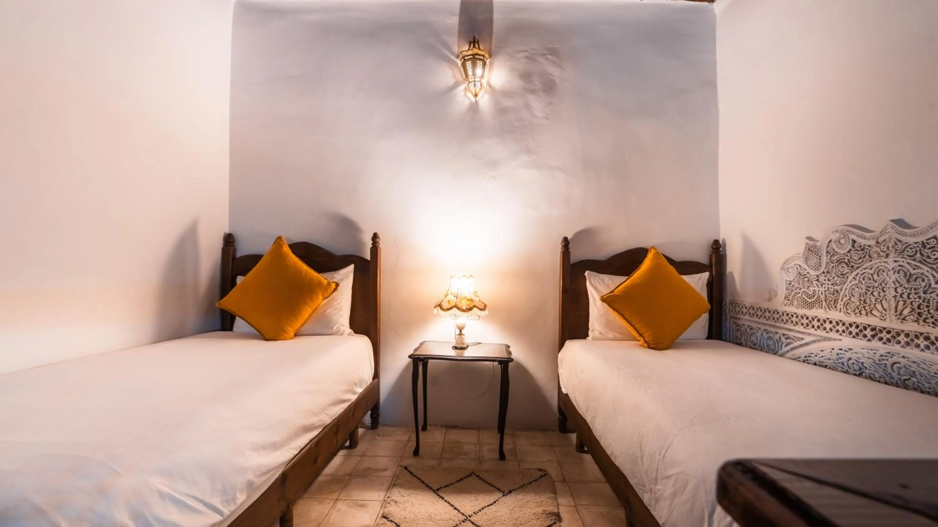 Bed in Riad Alassala Fes