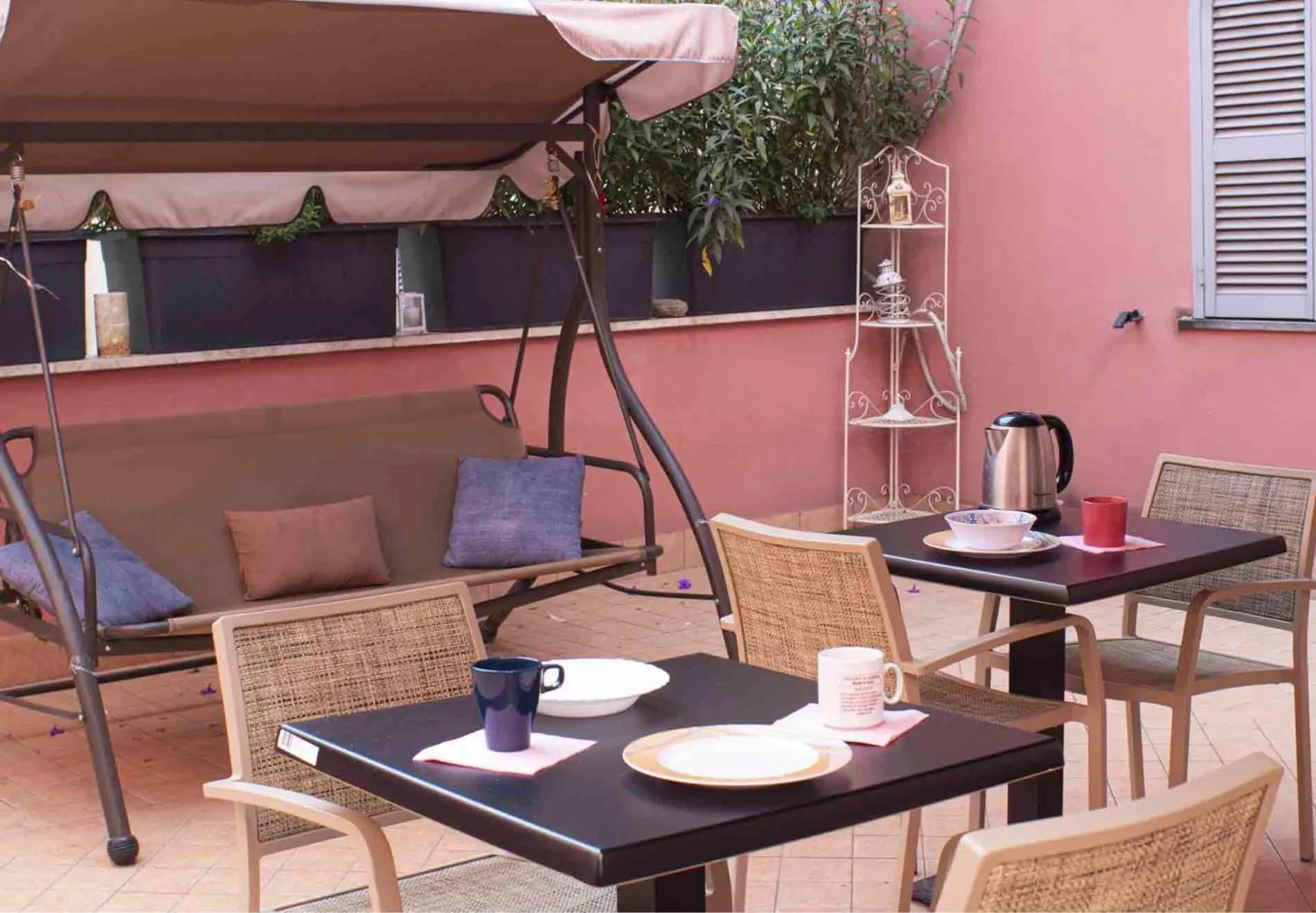 Patio in Old Bakery Rome GuestHouse