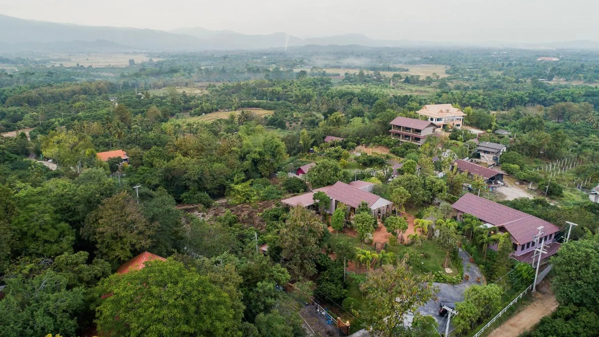 Bird's eye view in Thanburi resort