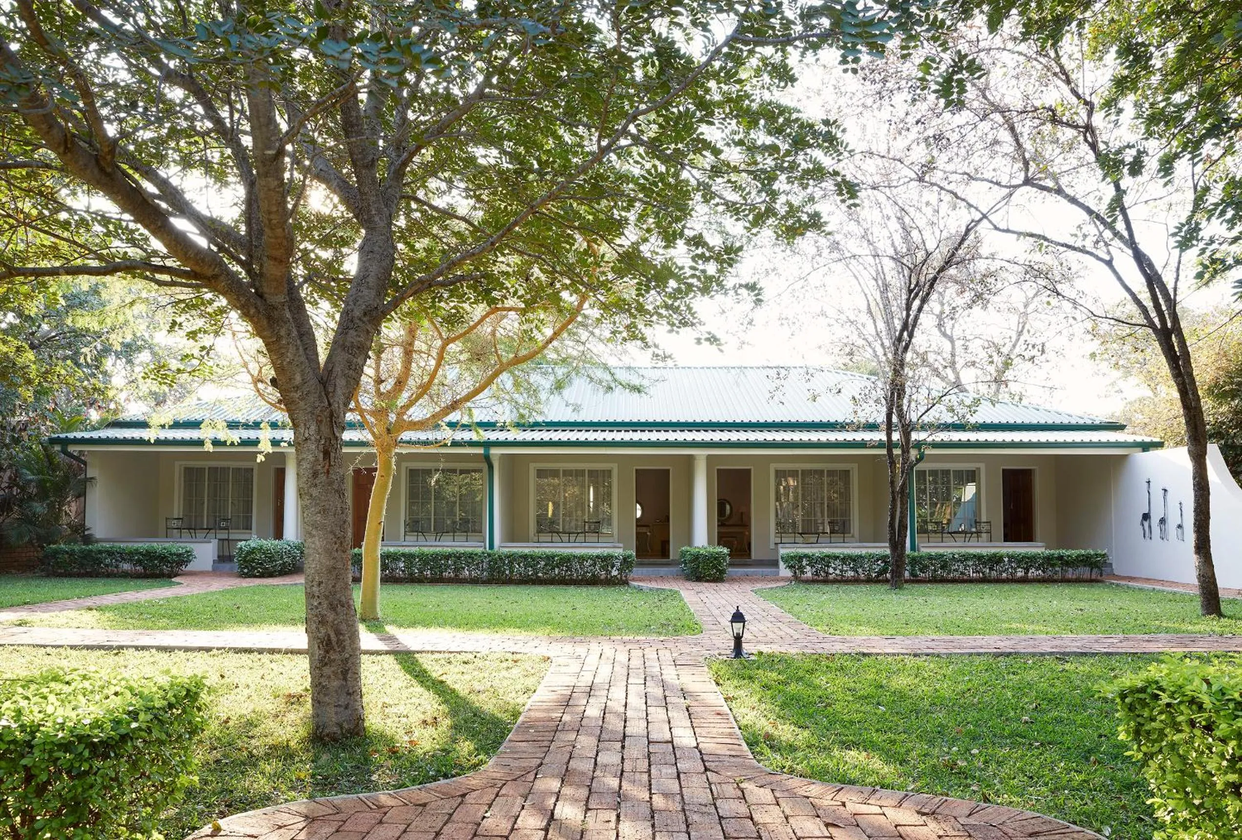 Garden view in Batonka Guest Lodge