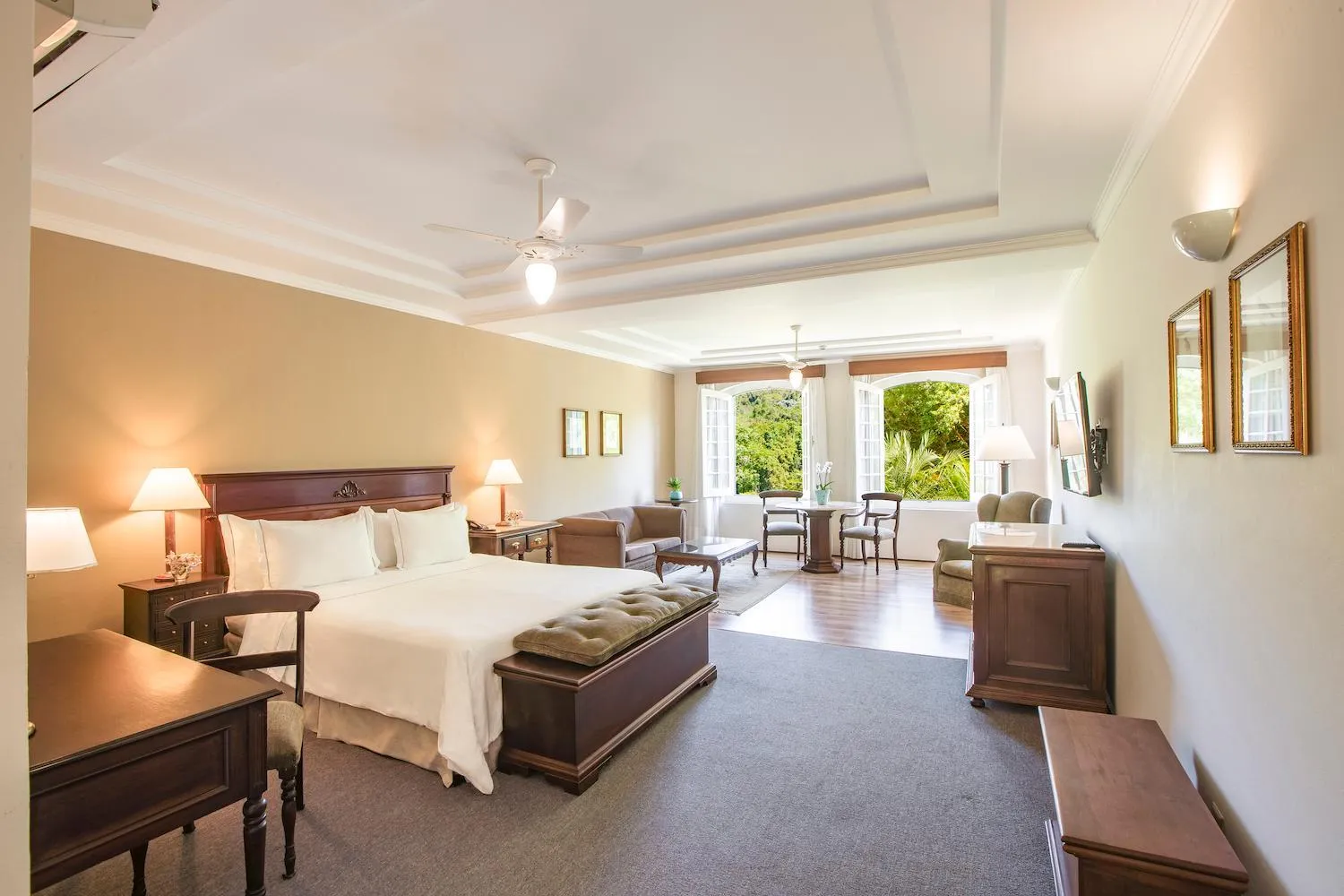 Bed in Hotel Fazenda Dona Carolina