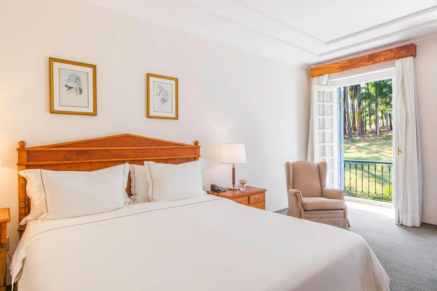 Bed in Hotel Fazenda Dona Carolina