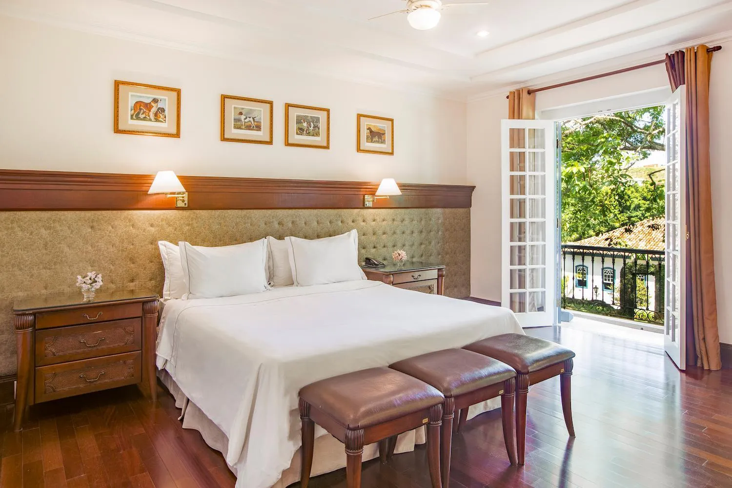 Bed in Hotel Fazenda Dona Carolina