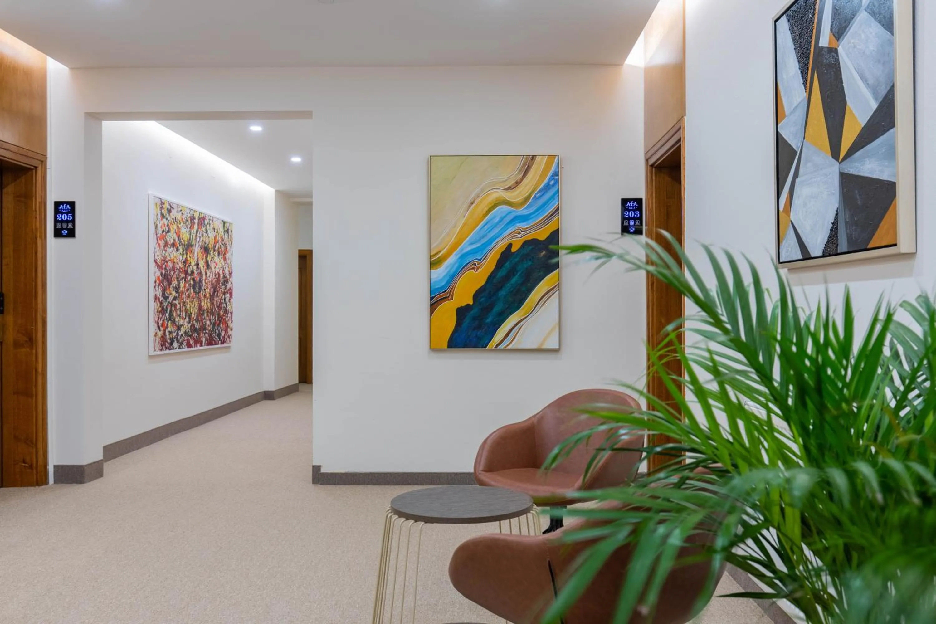 Seating area in Hotel Afa