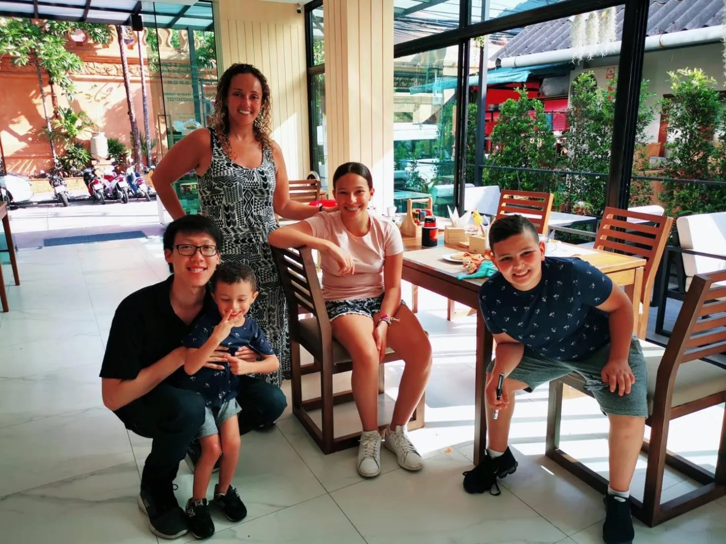 Seating area in iNest Poshtel