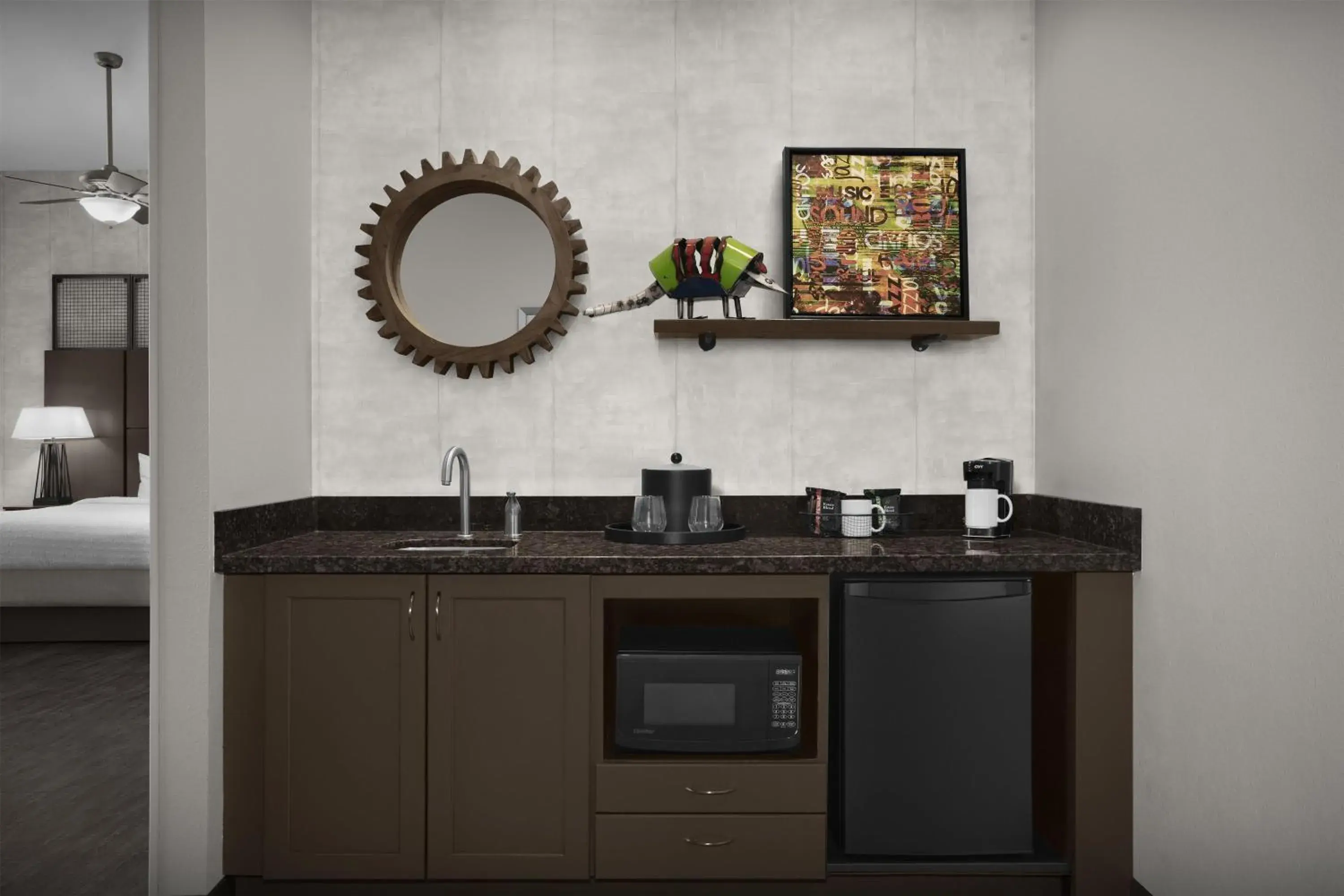 King Studio with Balcony - Hearing Accessible/Non-Smoking in Hampton Inn and Suites Austin University Capitol King Studio with Balcony - Hearing Accessible/Non-Smoking in Hampton Inn and Suites Austin University Capitol