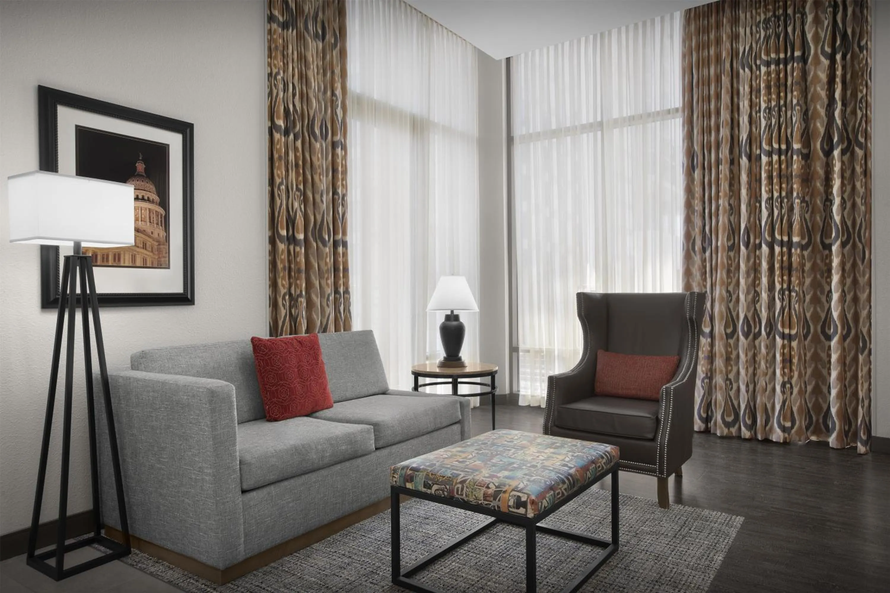 Living room in Hampton Inn and Suites Austin University Capitol
