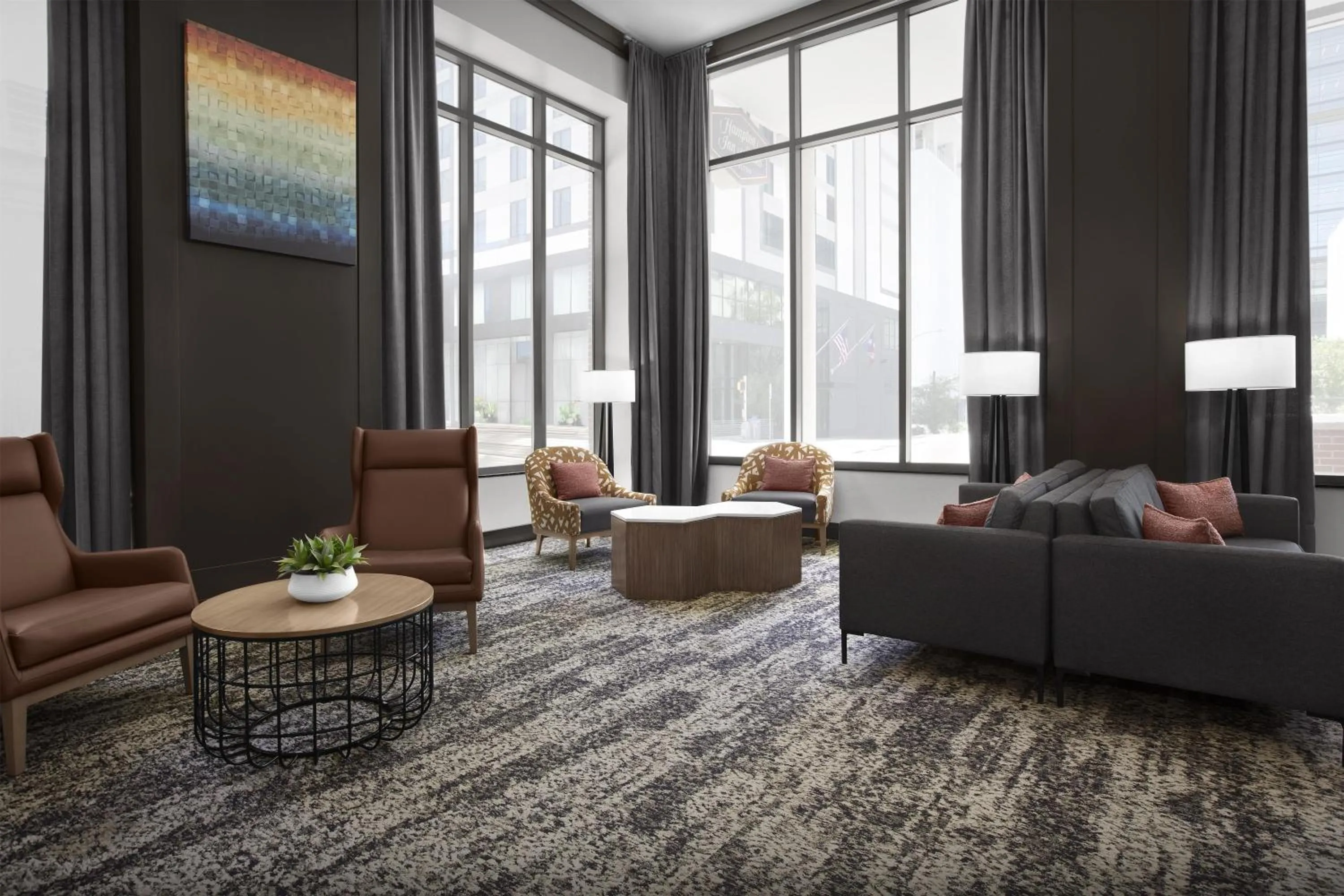 Lobby or reception in Hampton Inn and Suites Austin University Capitol