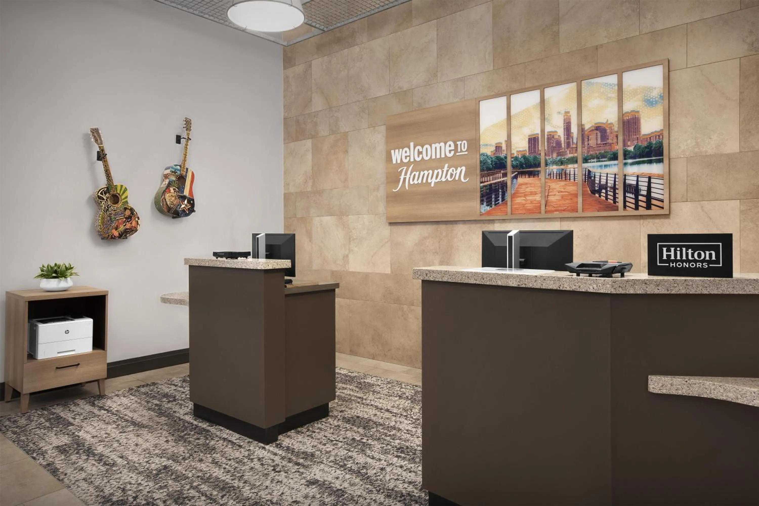 Lobby or reception in Hampton Inn and Suites Austin University Capitol