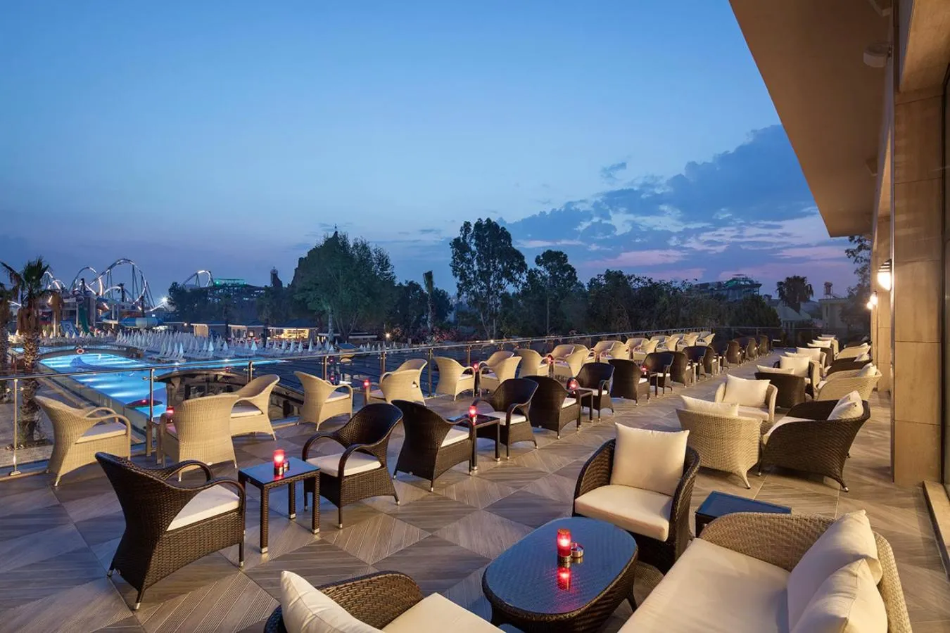 Balcony/Terrace in Aydinbey Queen's Palace & Spa - Ultra All Inclusive