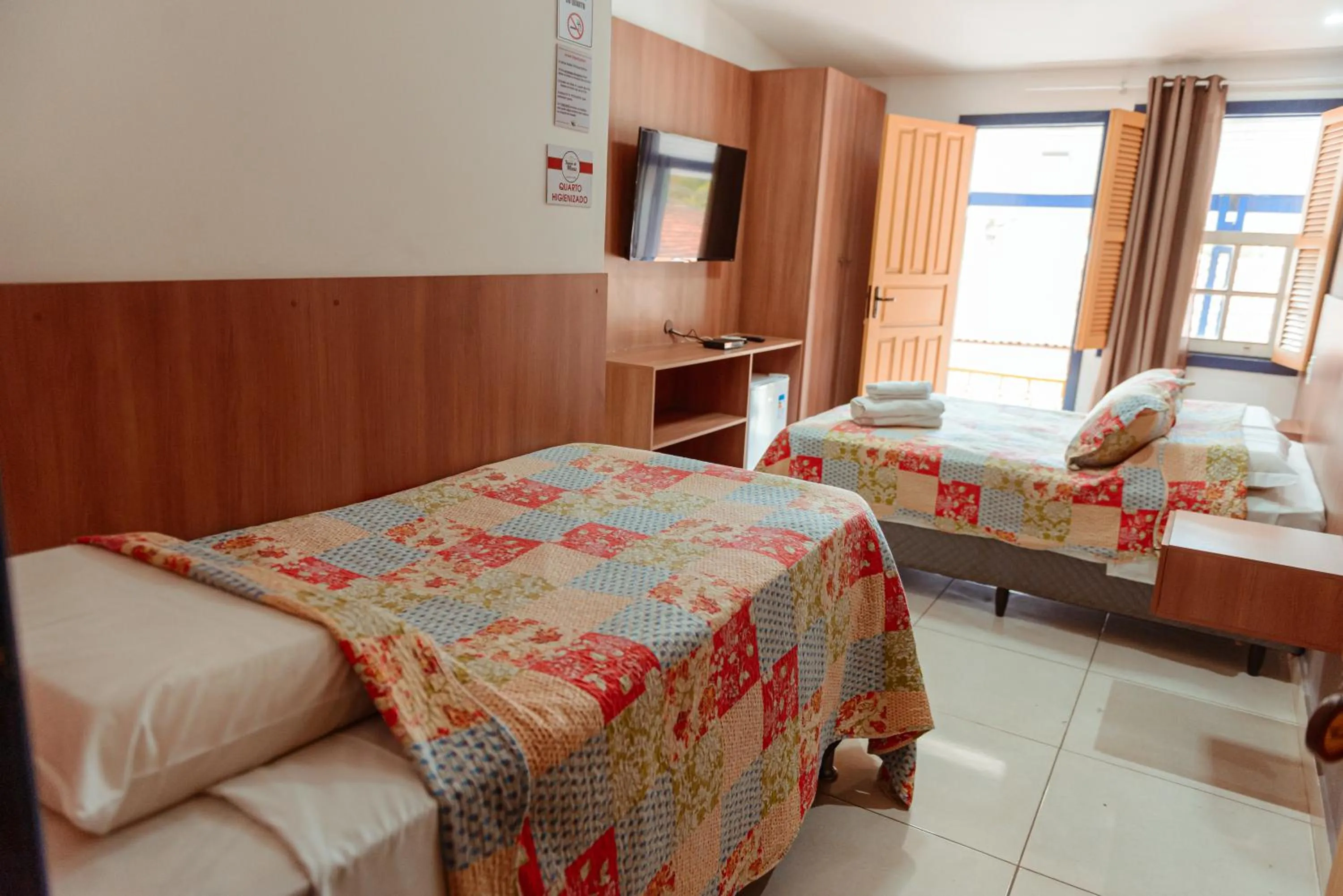 Bed in Pousada Tesouro de Minas - Centro Histórico