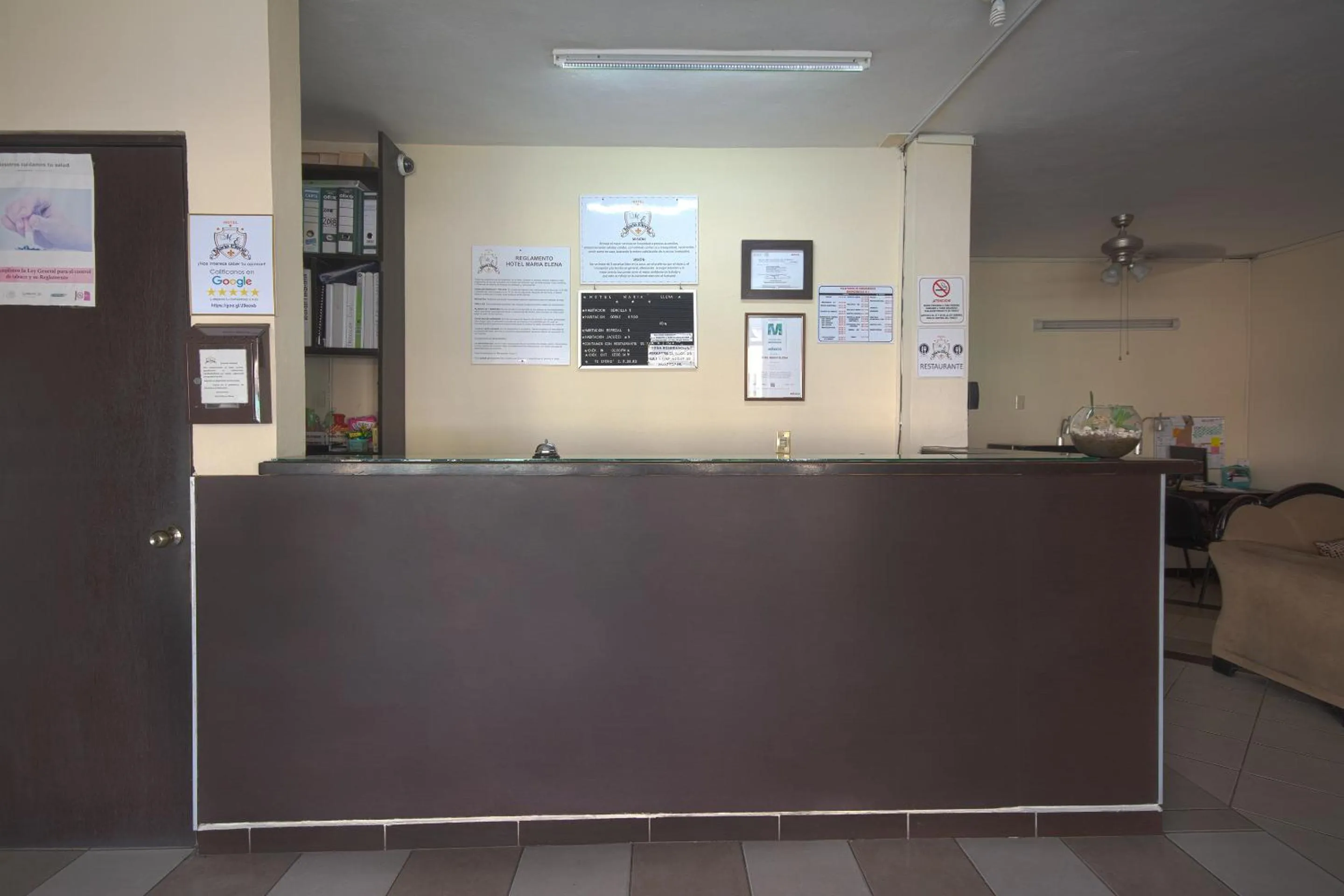Lobby or reception in Hotel Maria Elena