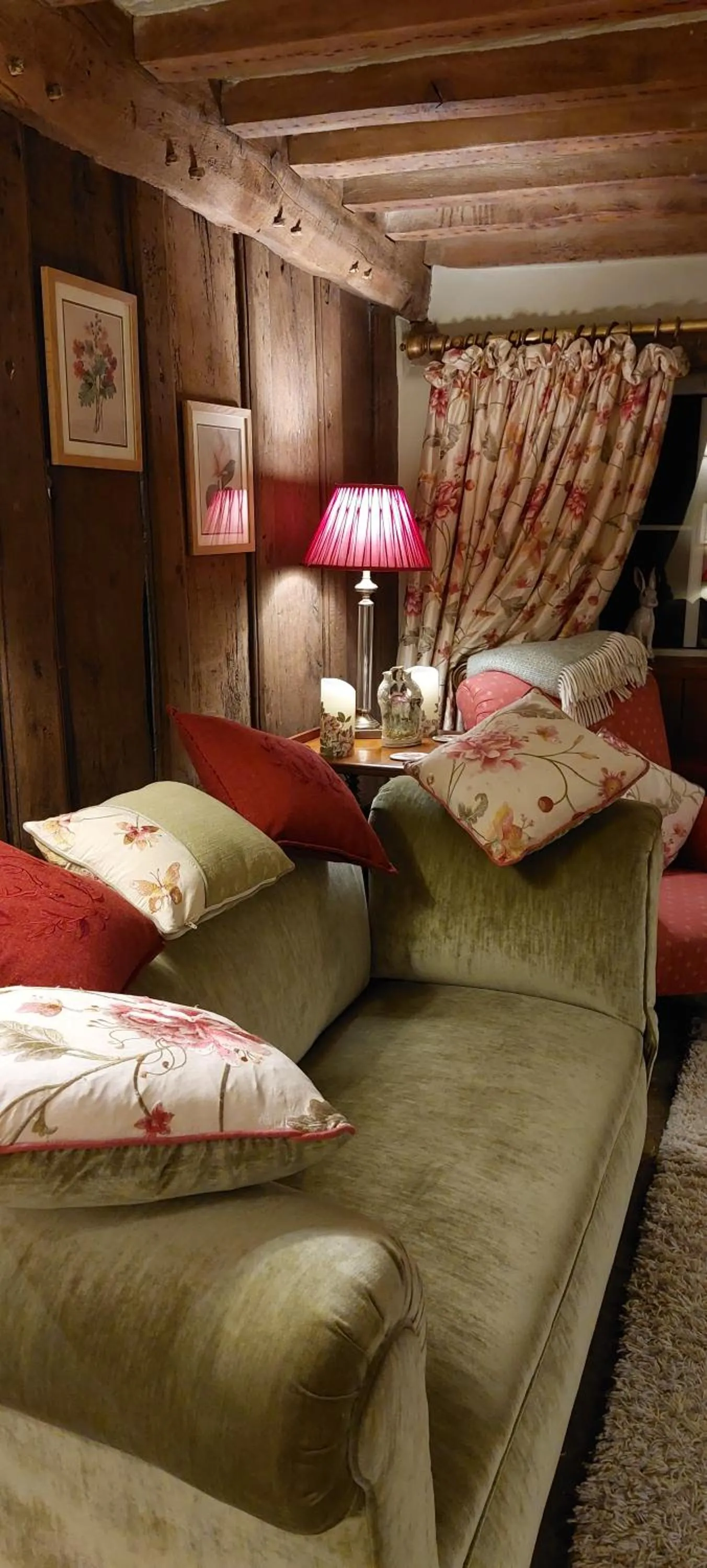 Living room, Bed in The Millers Cottage