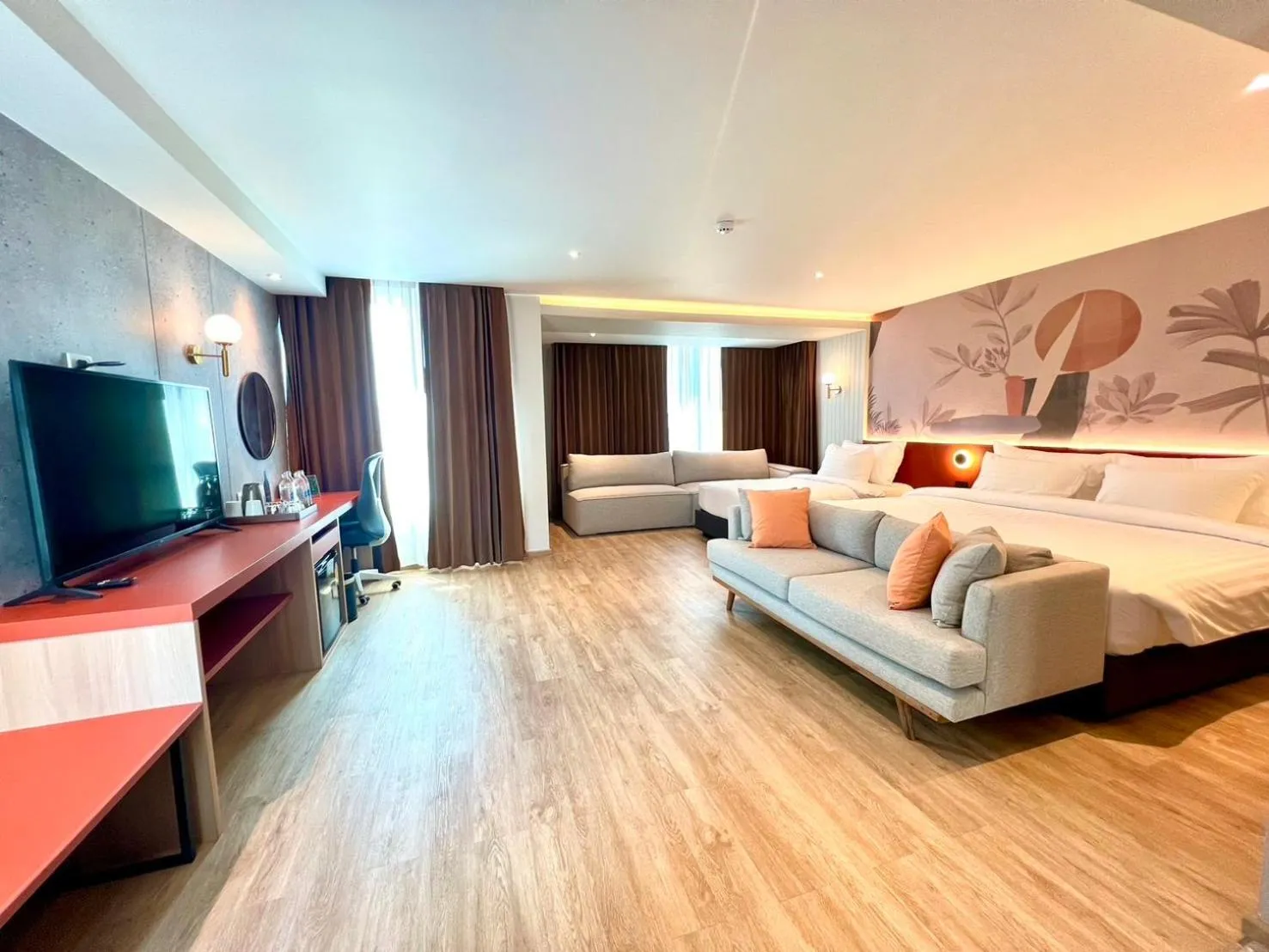 Bed in Buri Sriphu Hotel