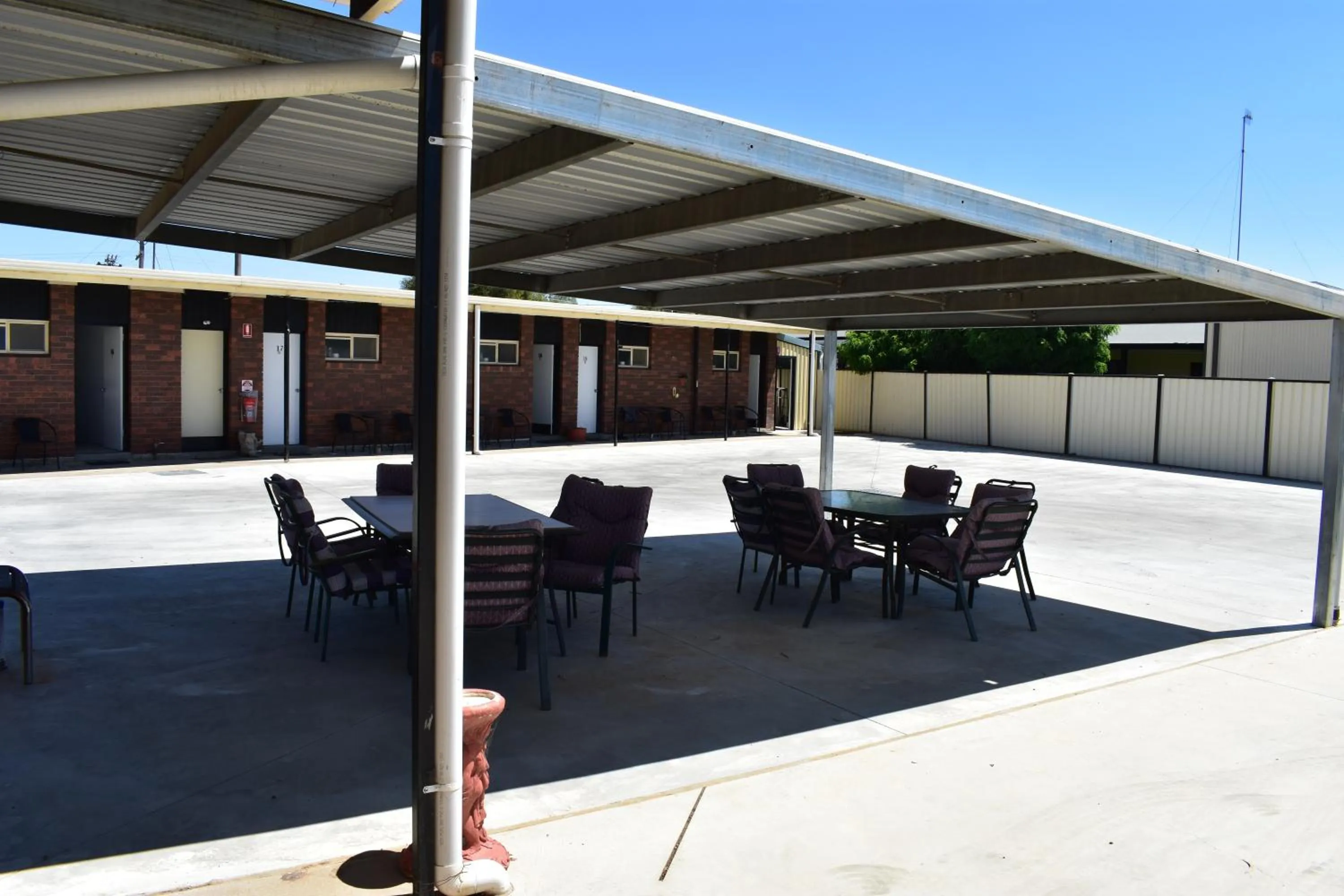 Patio in Riviana Motel