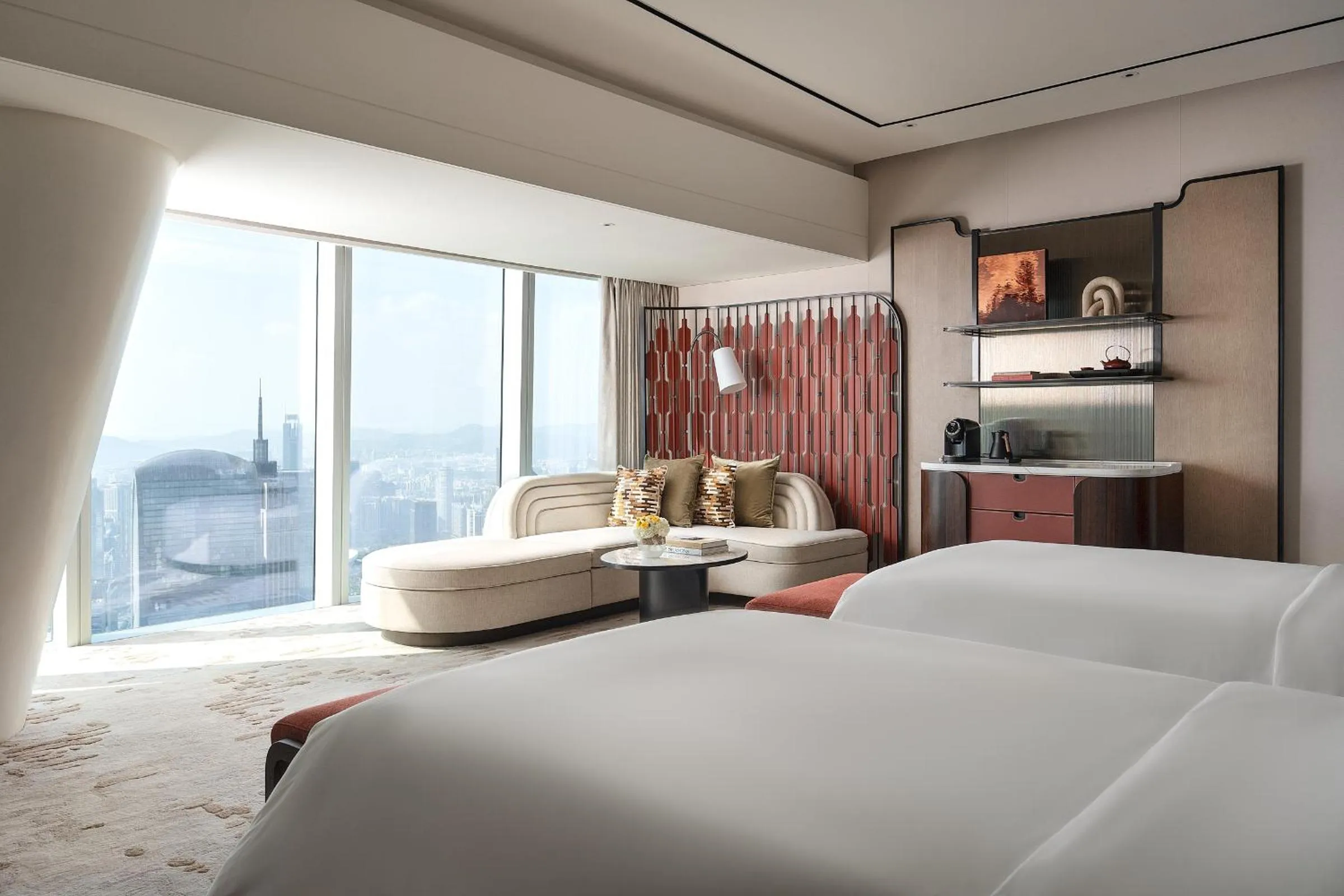 Bed in Four Seasons Hotel Guangzhou