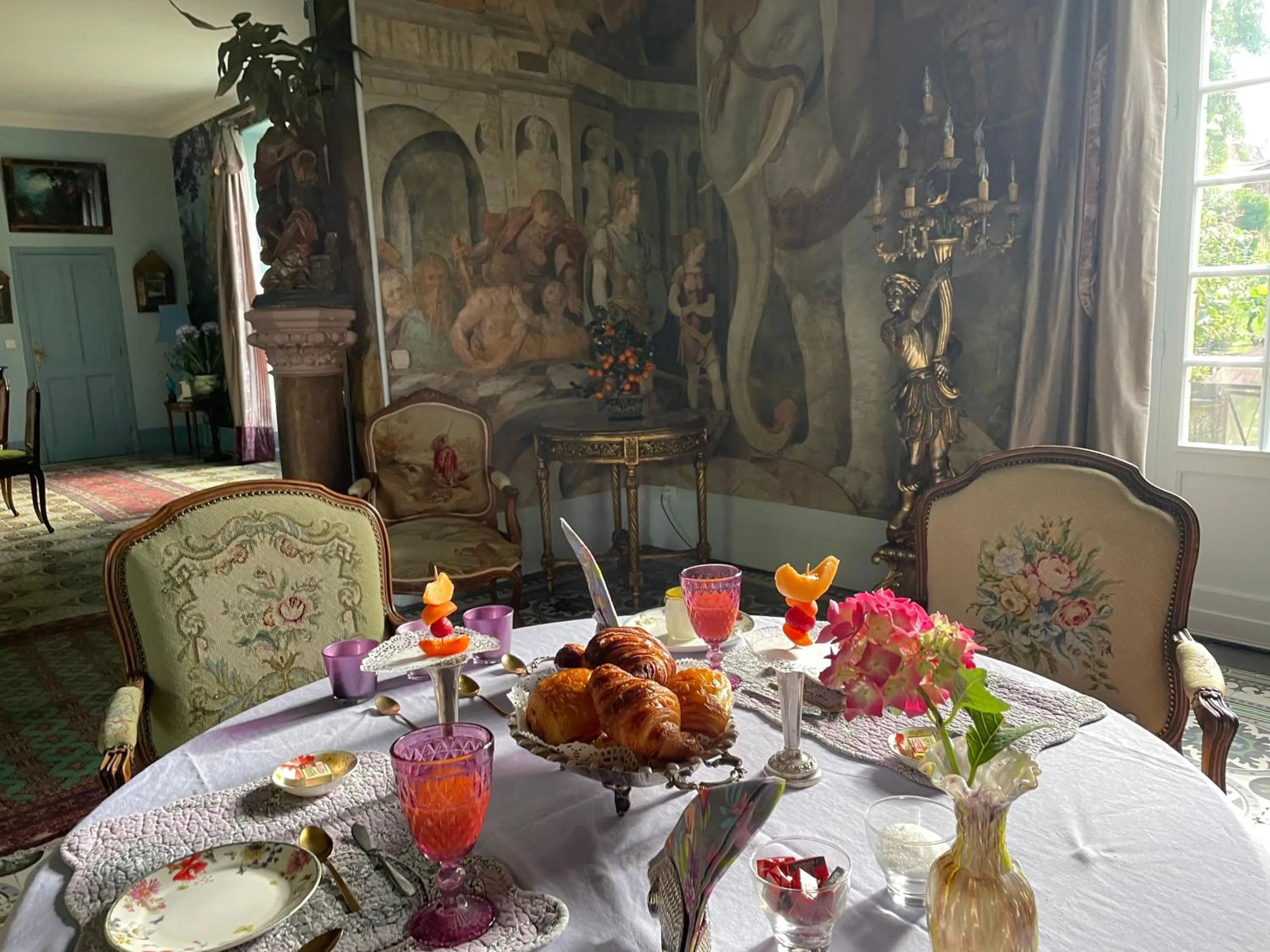 Living room in La Rebière d'Or, B&B et Gîte