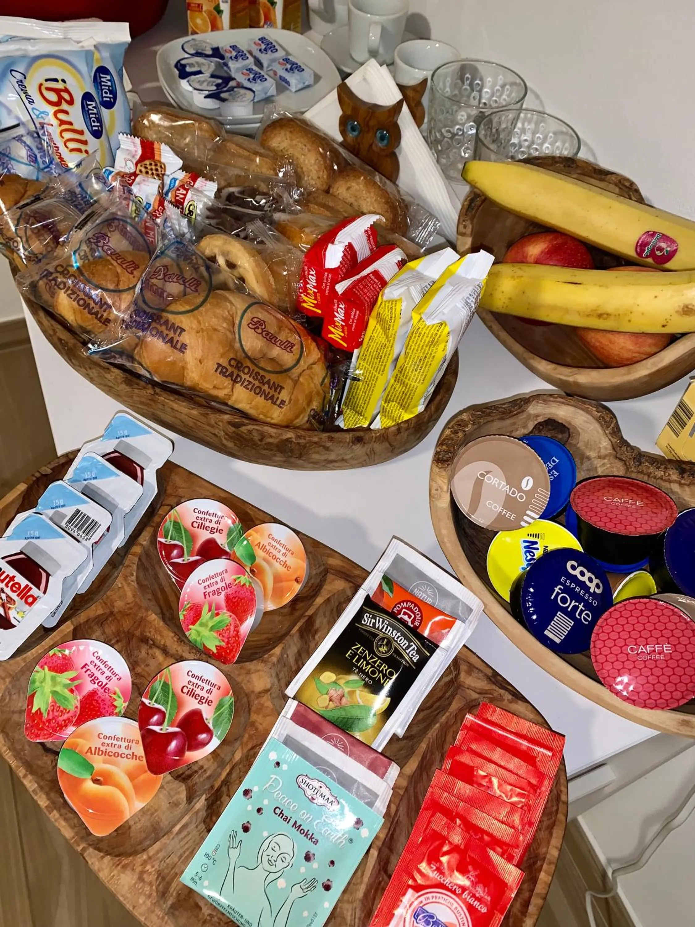 Food and drinks in B&B La Casa Del Sole