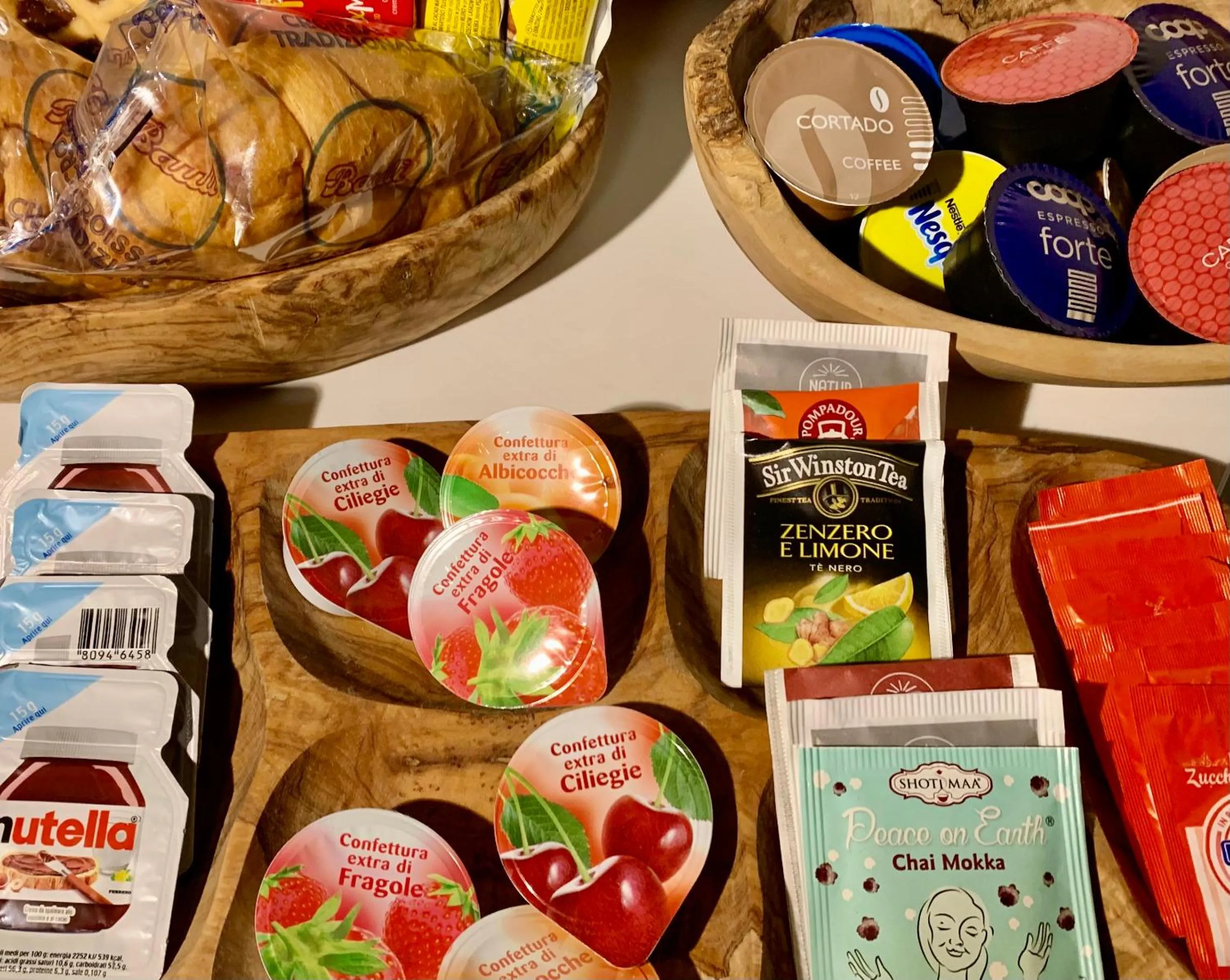 Food and drinks in B&B La Casa Del Sole