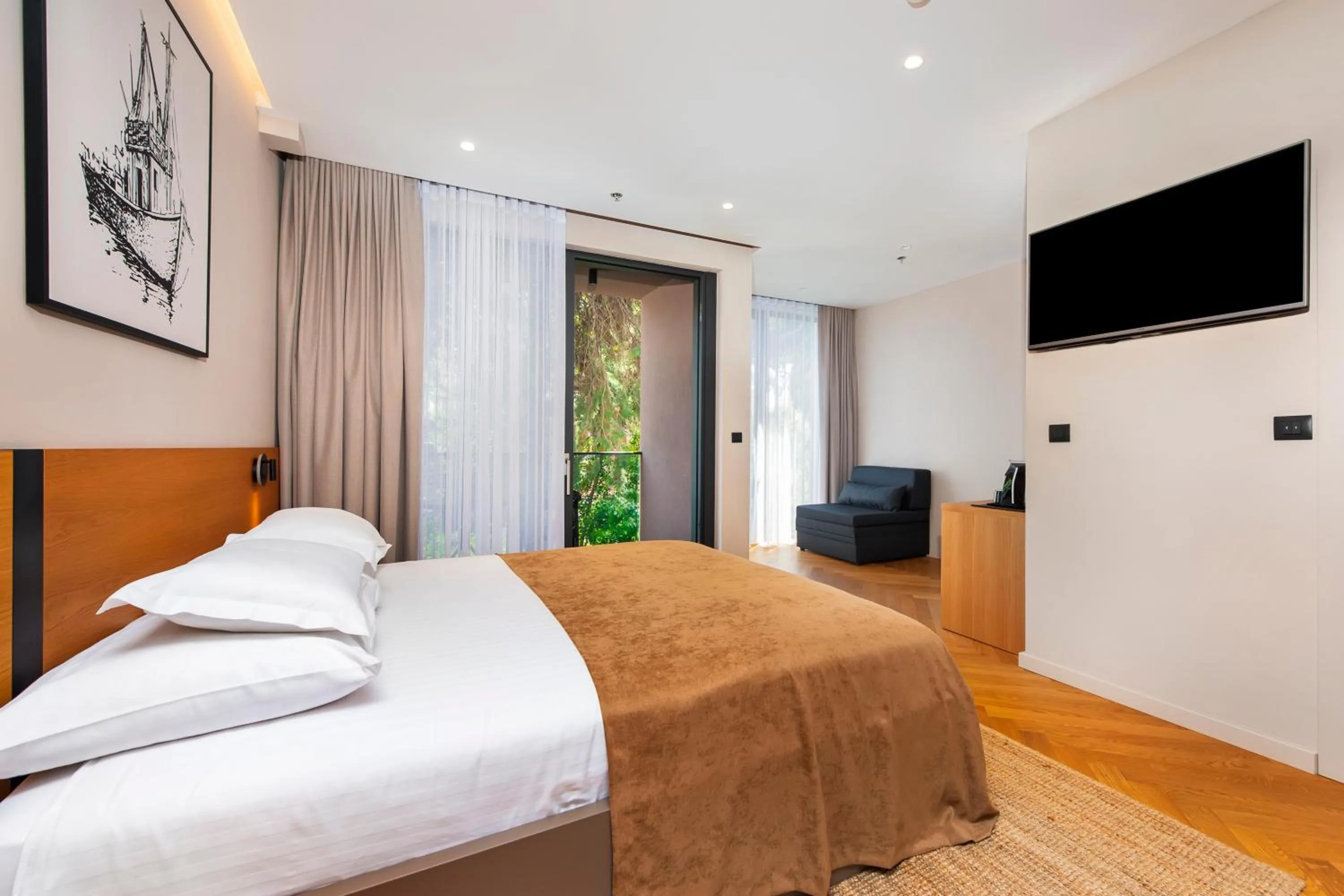 TV and multimedia, Bed in Hotel Squero