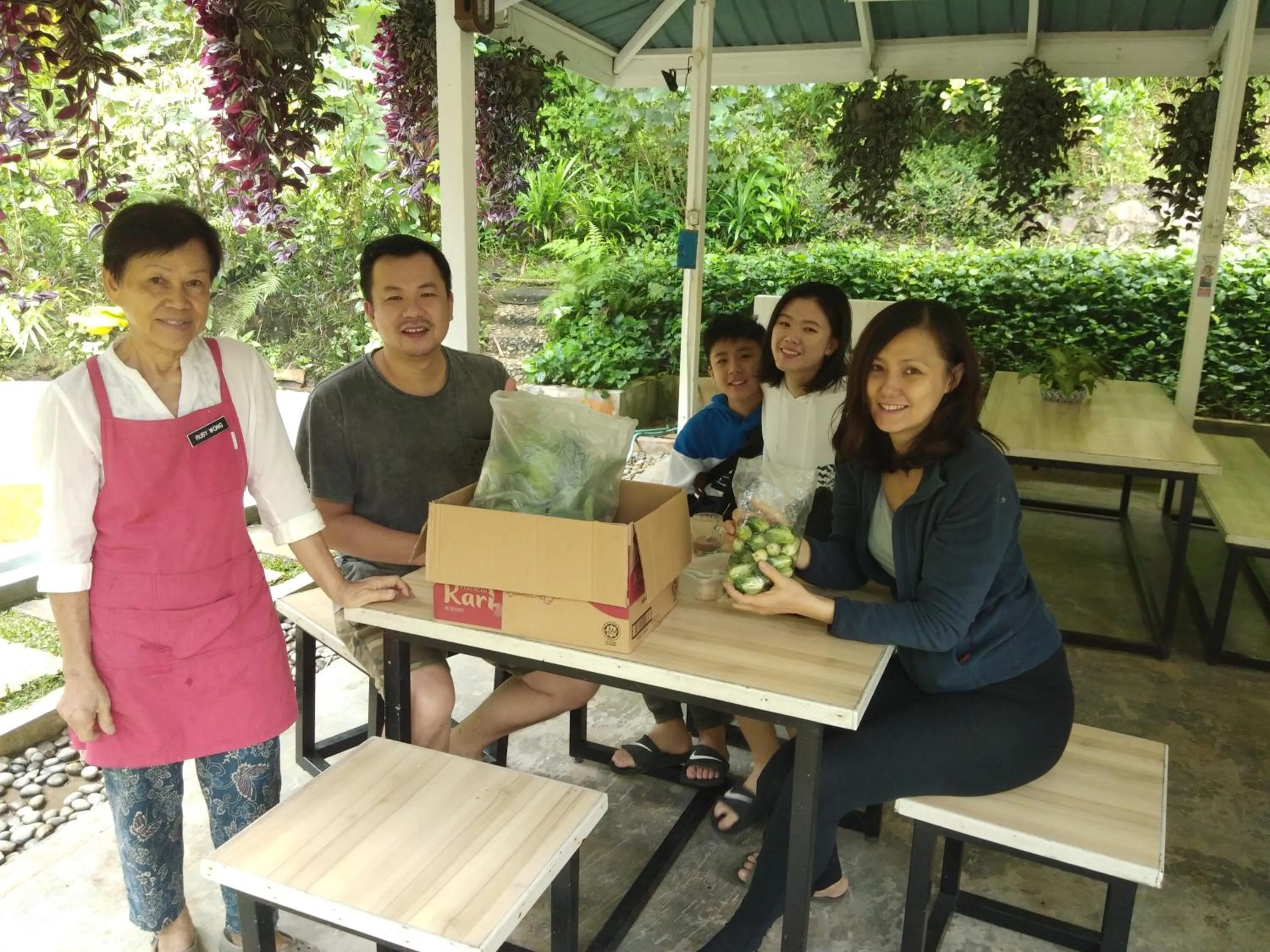 People in Moonriver Lodge