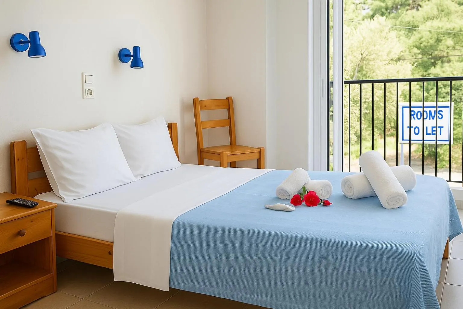 Bedroom, Bed in Blue Lake Holiday Homes - Keri Summer Escape