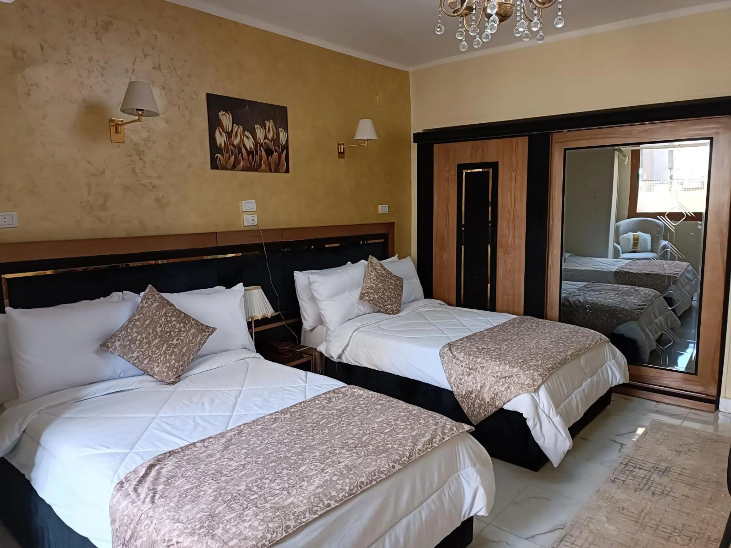 Bed in Indiana Hotel