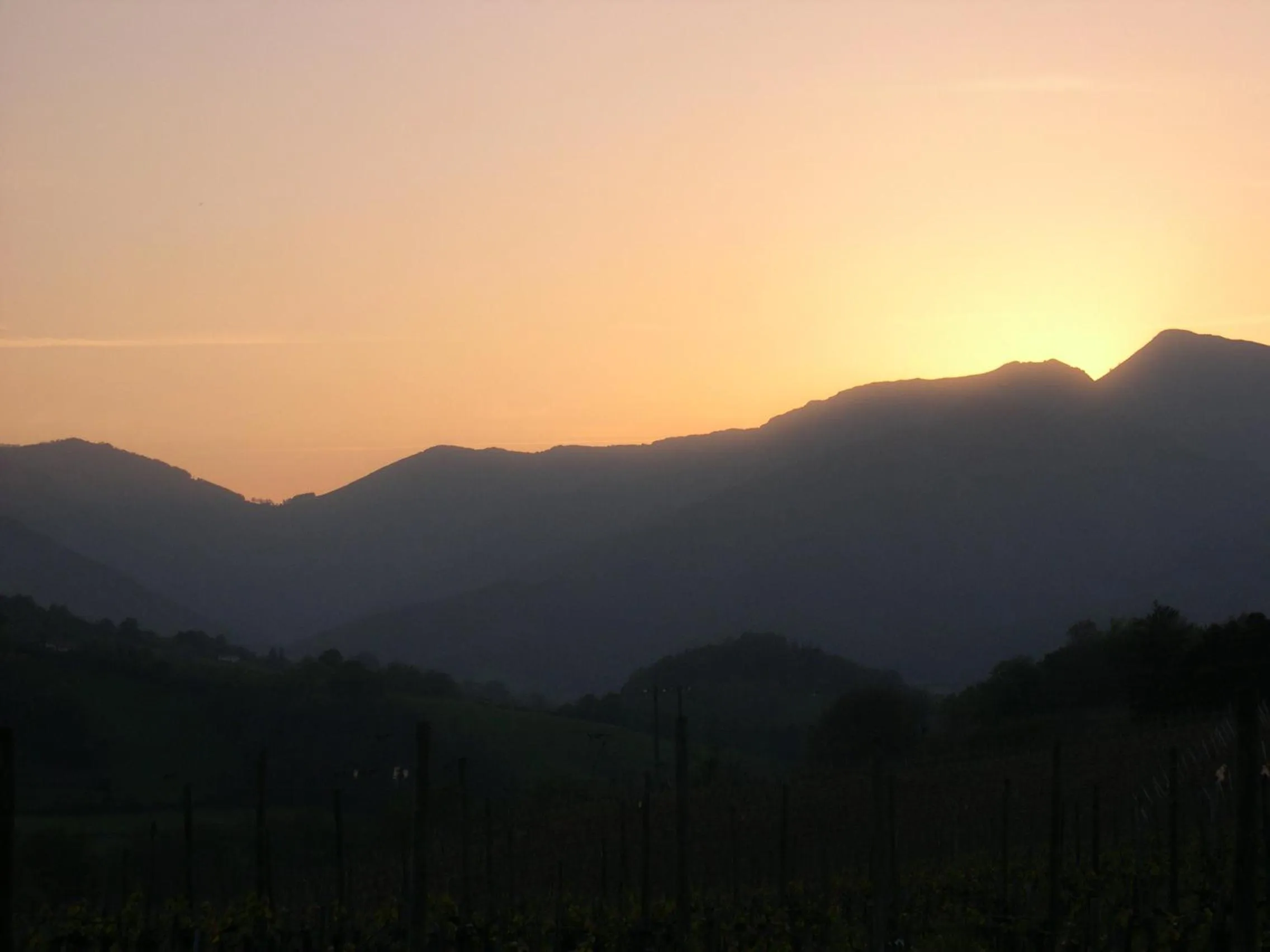 Sunset in Hôtel Camou