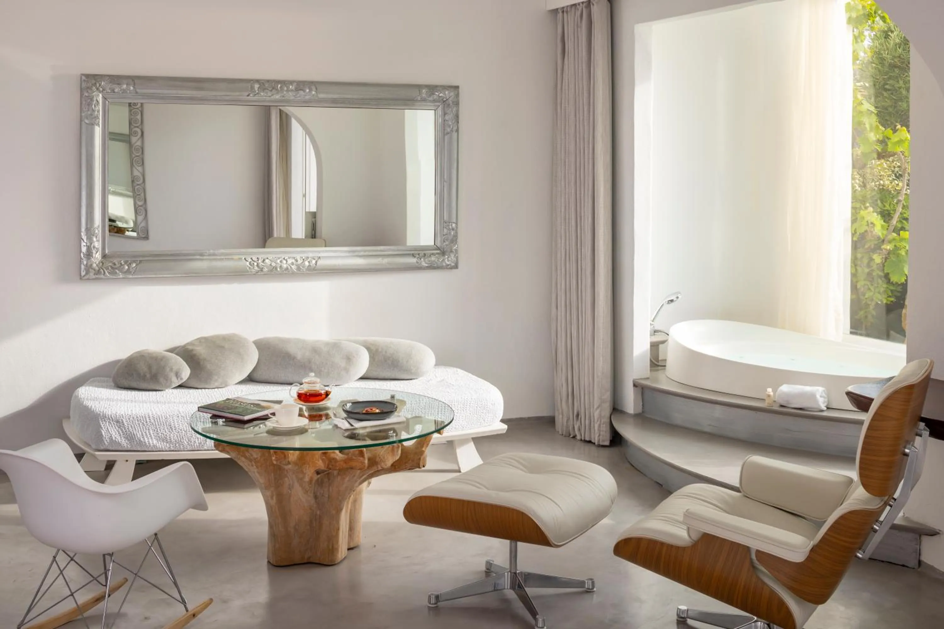 Living room in Hacienda Na Xamena, Ibiza